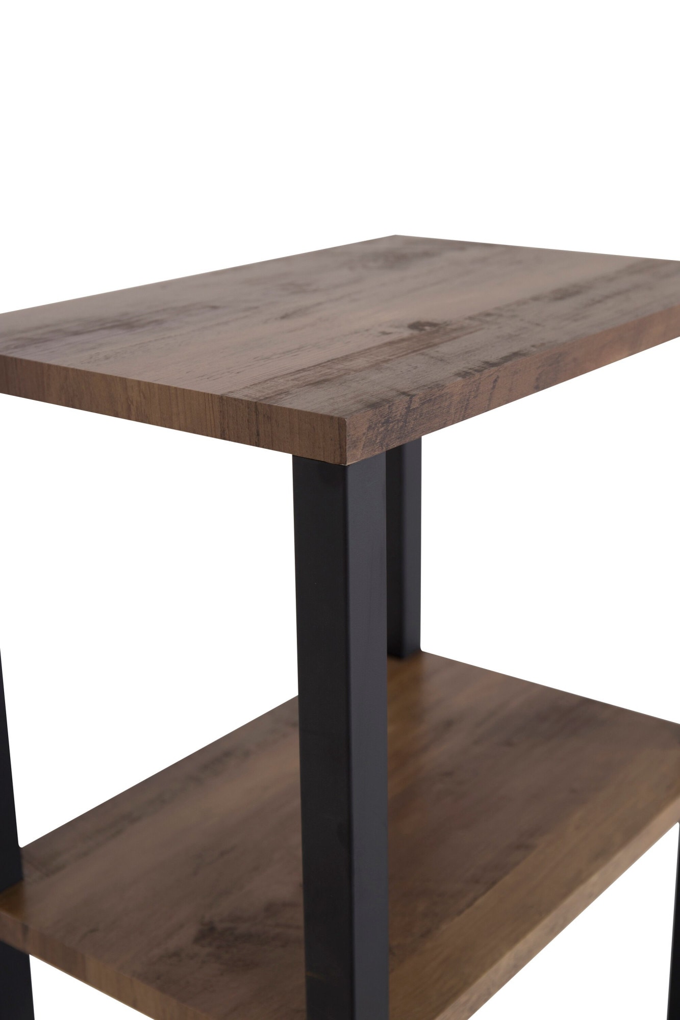 Venture Home Nachttisch »Rise, schmaler Nachttisch in heller Eschenoptik, 45 × 30 cm« Schlafzimmertisch, MDF, Papierlaminat, Metallrahmen, schlank, urban