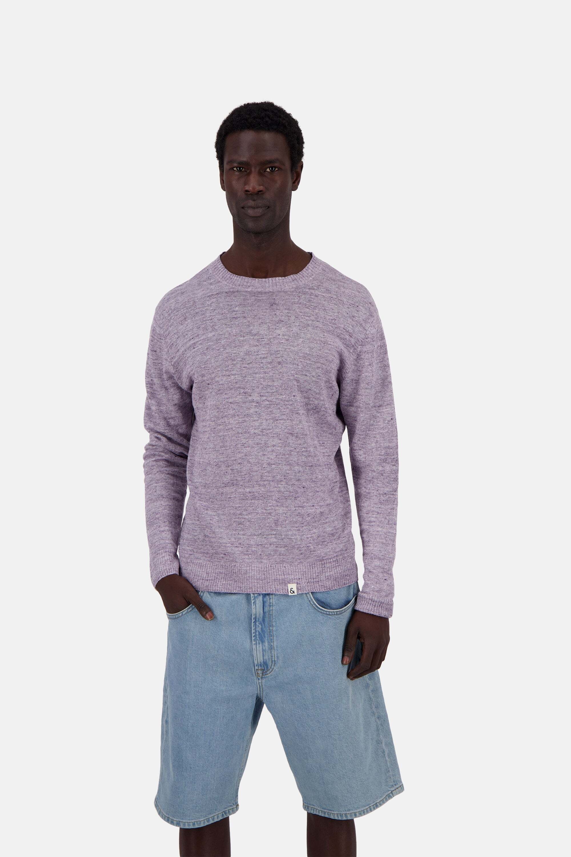 colours & sons Pull en tricot »colours & sons Pullover Roundneck-Linen«
