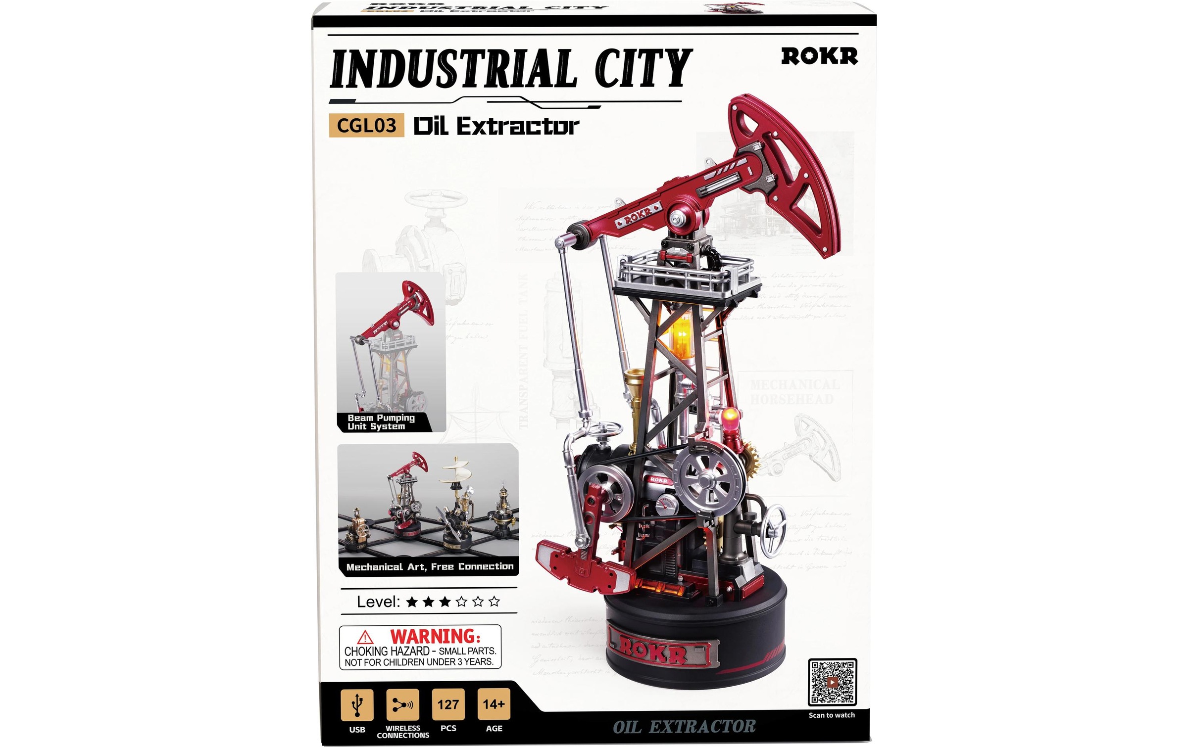   Modellbausatz »Rolife Oil Extractor Dampfbetriebene Tiefpumpe«