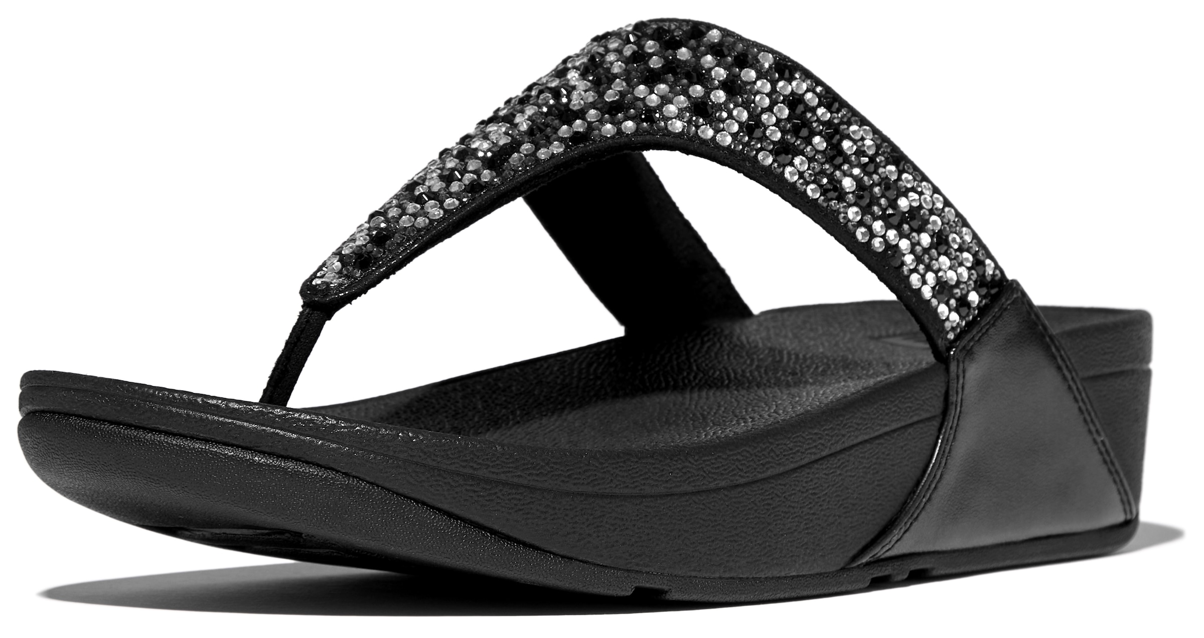 Fitflop Zehentrenner »LULU CRYSTAL«  , Sandale, Pantolette mit Schmucksteine