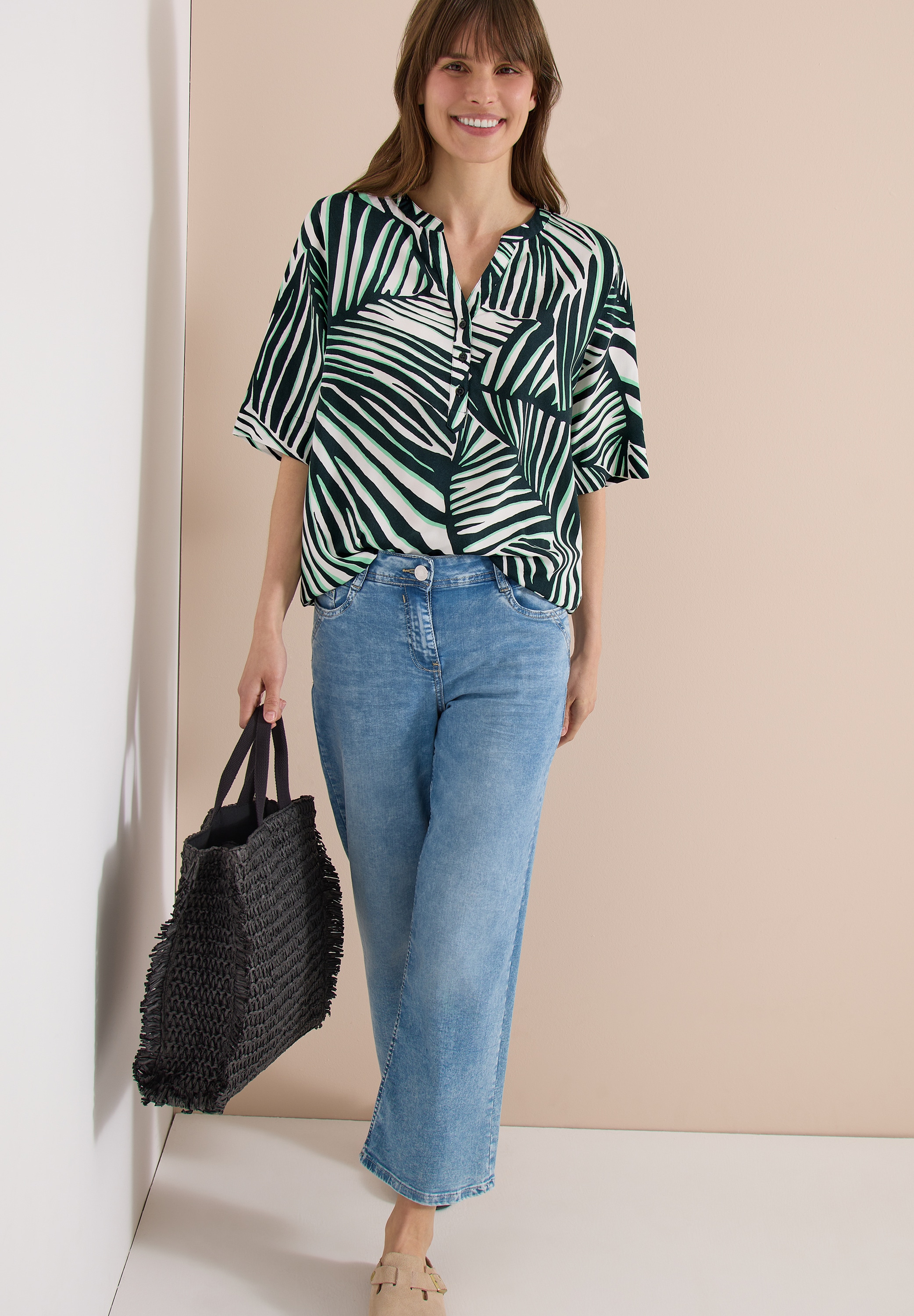 Cecil Blouse à pression Blouse d'été avec motif graphique / style tunique