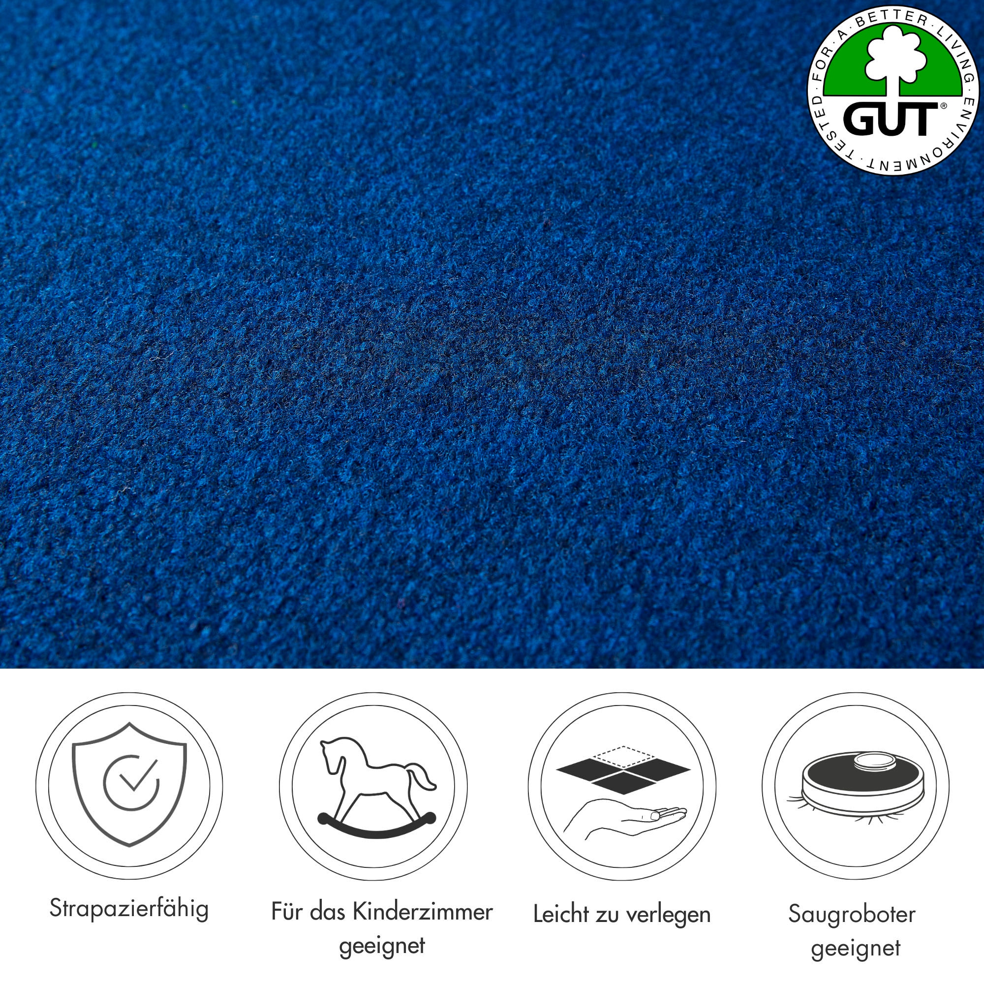 Andiamo Teppichboden »Sina, Velours, Made in Belgium« rechteckig 6 mm Höhe Uni Farben, Breite 400 cm, strapazierfähig, pflegeleicht, Wohnzimmer