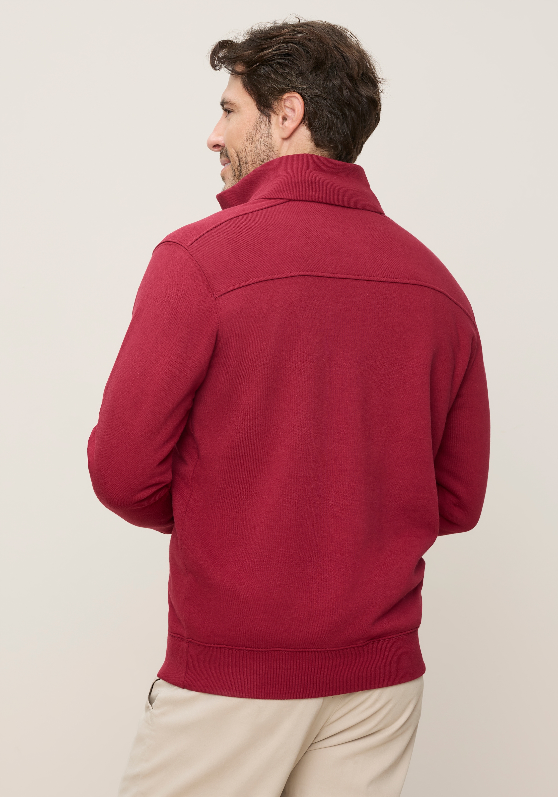 Man's World Sweat-shirt , avec col Troyer, coupe normale, aussi en grandes tailles
