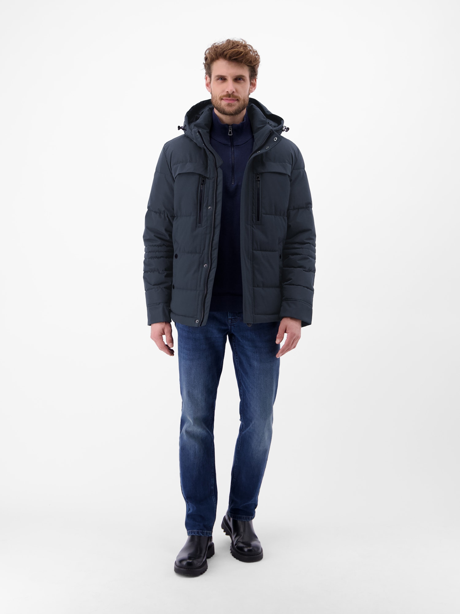 LERROS Winterjacke »Funktionale Winterjacke für Herren« mit Kapuze