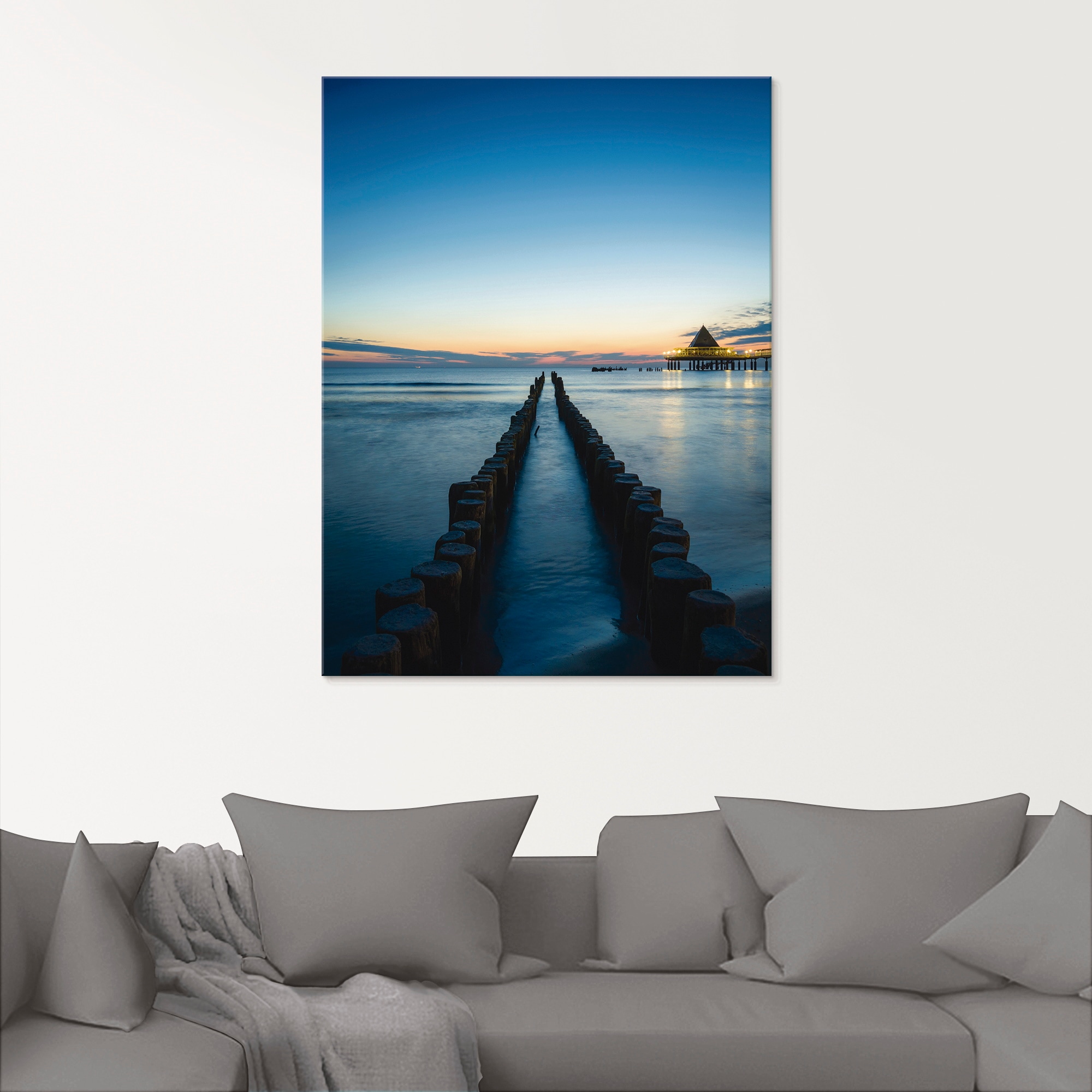 Artland Glasbild »Usedom am Morgen« Gewässer 1 Stk. tlg. in verschiedenen Grössen