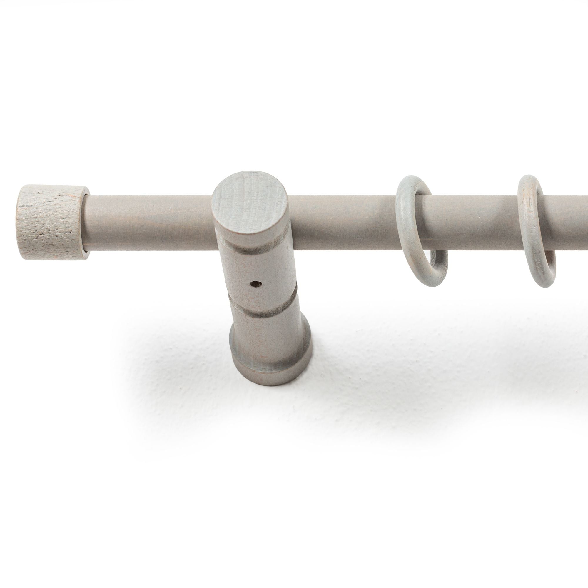 SN DECO GROUP Tringle à rideaux »Cafiro« 1 course-läufig Fixmass 28 mm, Holz, verschiedene Längen und Farben, Komplettset