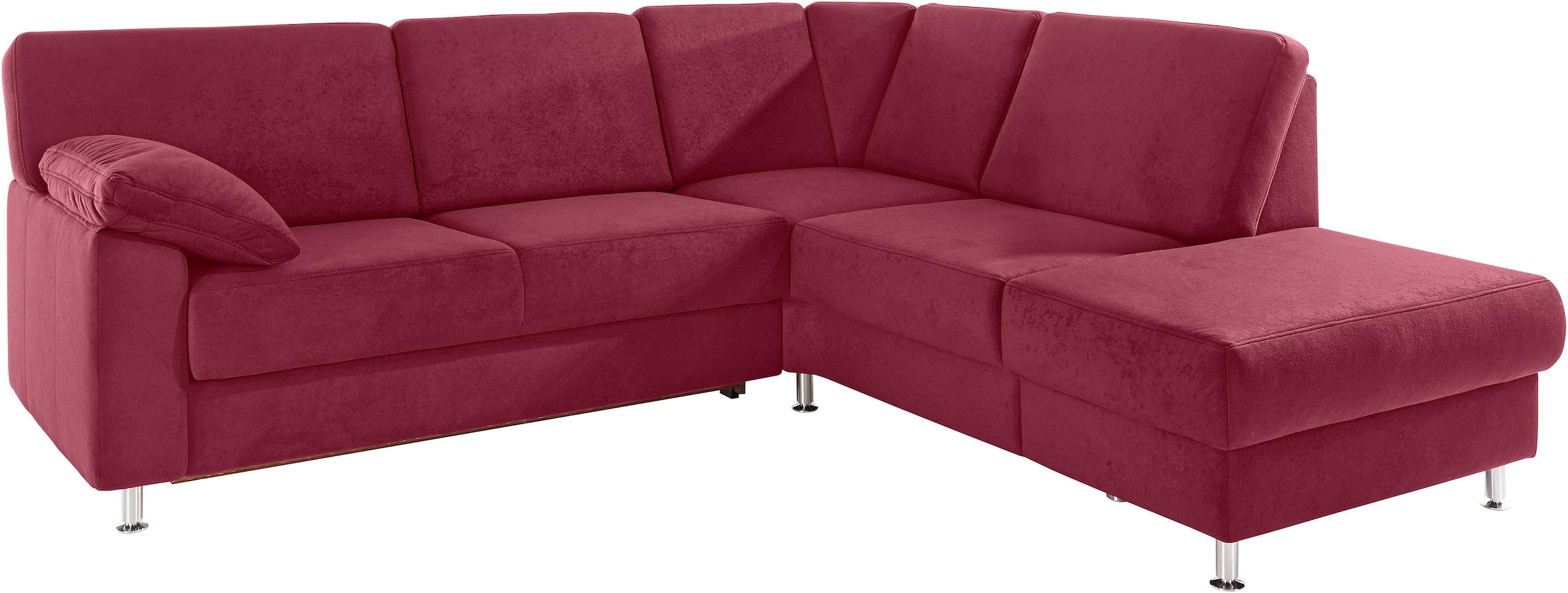 sit&more Canapé d'angle »Belfort L-Form« wahlweise mit Vorziehsitz und Bettkasten