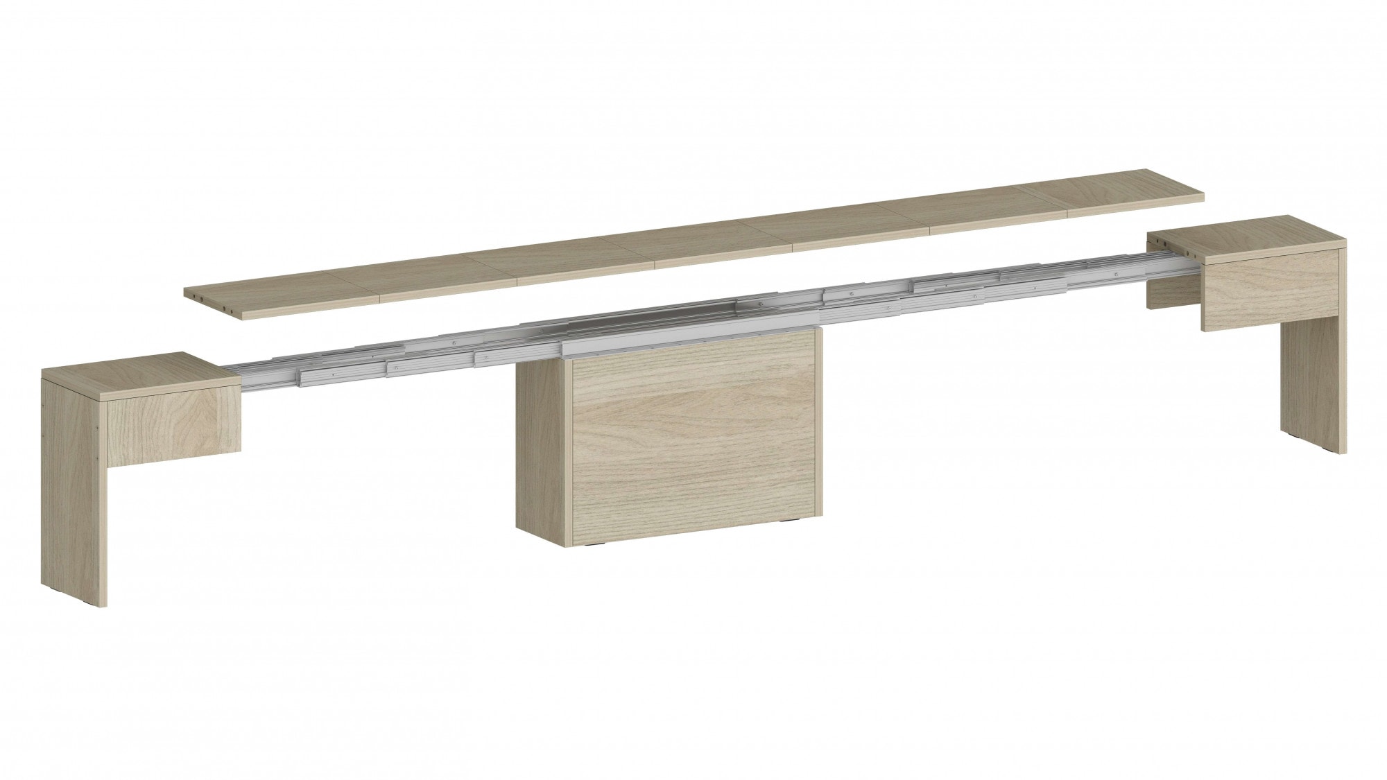 INOSIGN Sitzbank »Praktika, Sitzbank, Bank« 1 Stk. tlg. mit Auszugsfunktion, ausziehbar von 66  auf 290 cm