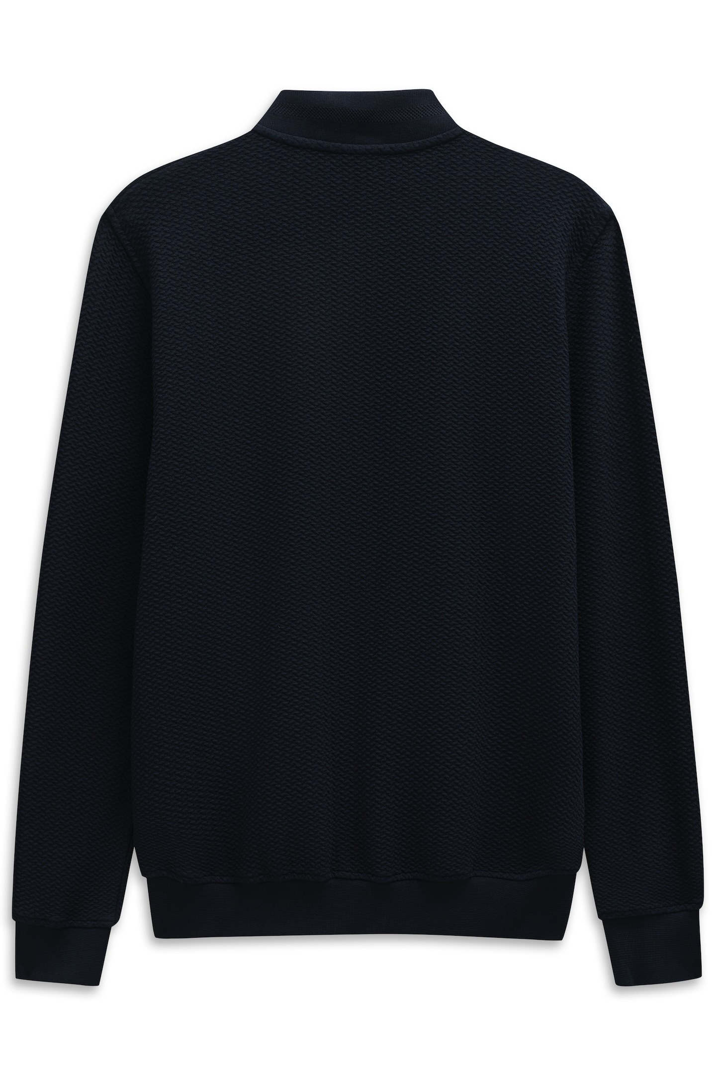 bugatti Veste sweat »Modern Fit« mit Collegekragen und Reissverschluss