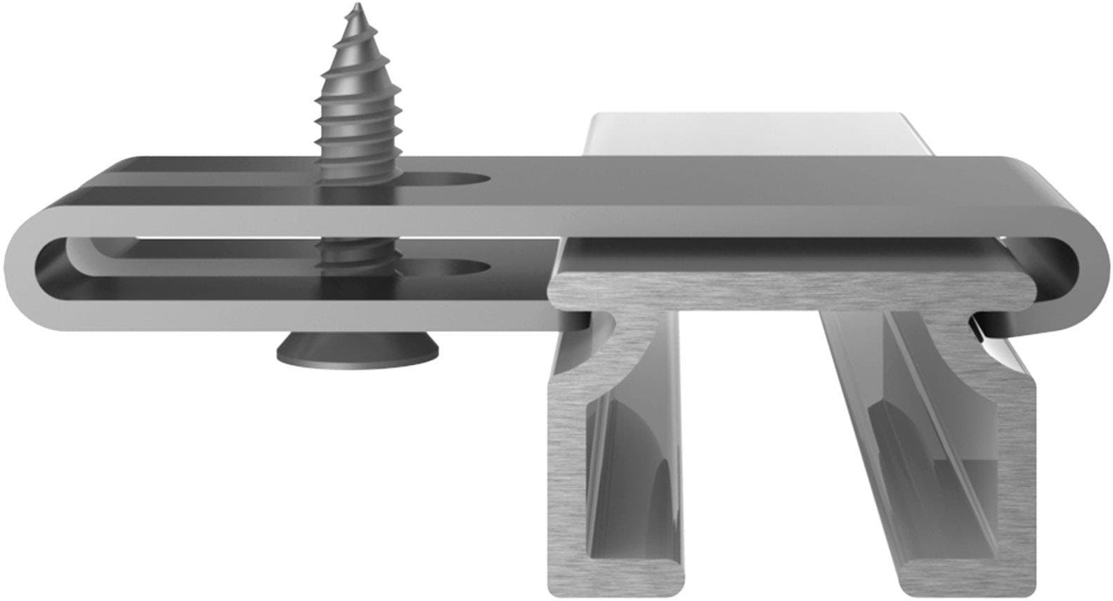 SN DECO GROUP Gardinenschiene »Objektschiene SL« 1 läufig-läufig Fixmass in versch. Längen und Farben, Aluminium, Innenlauf, Vorhangschiene