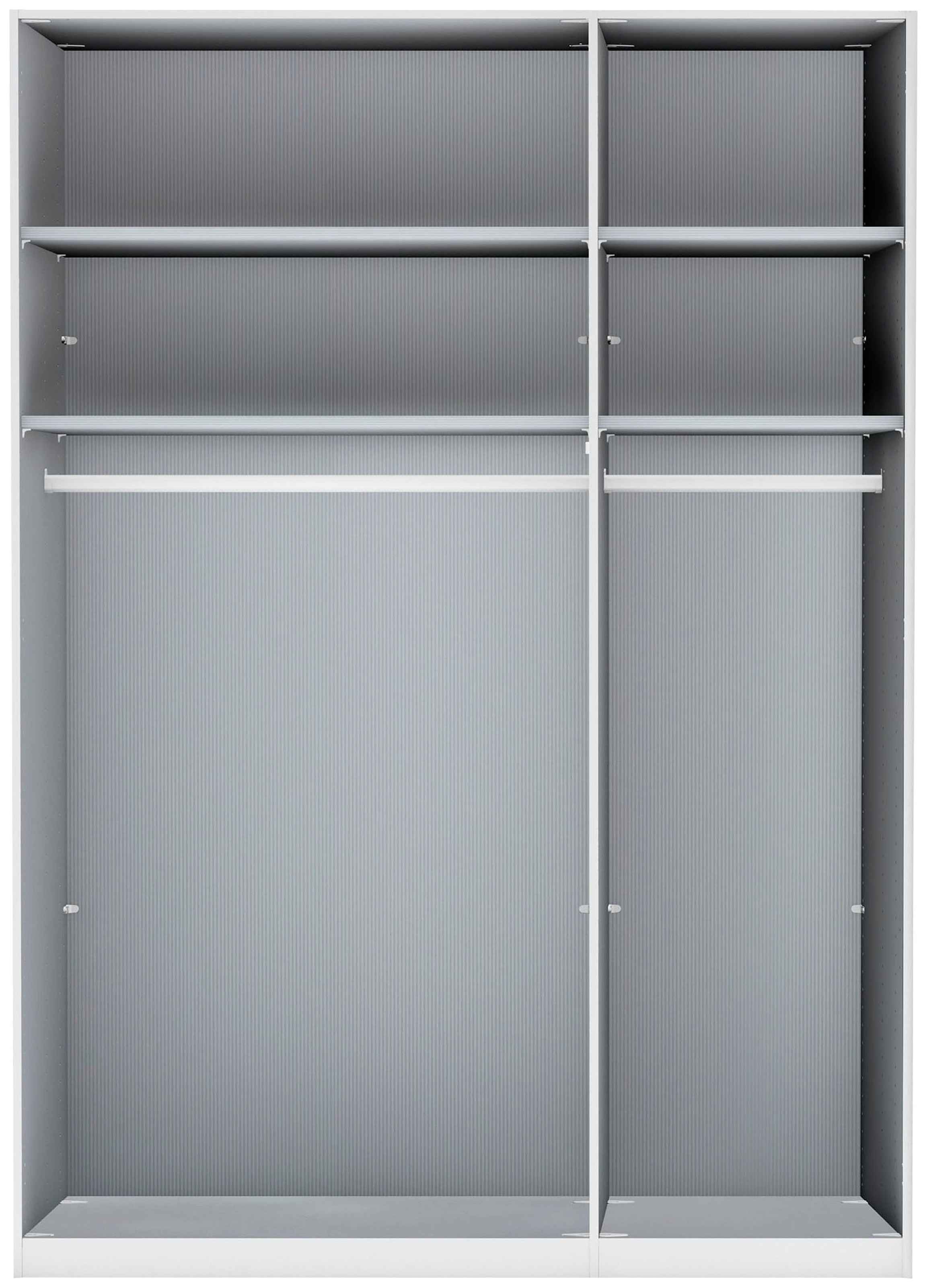 WIEMANN Armoire à portes pliantes »Monaco« avec façade en verre et ferrures de haute qualité