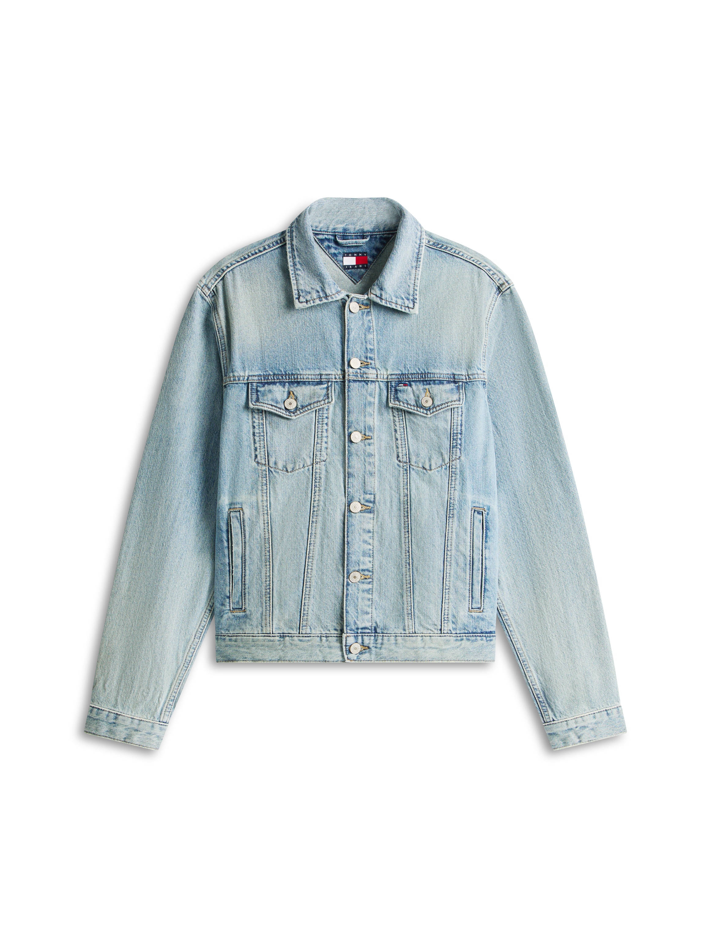 Tommy Jeans Jeansjacke »RYAN REGULAR TRUCKER« ohne Kapuze Regular fit mit Taschen