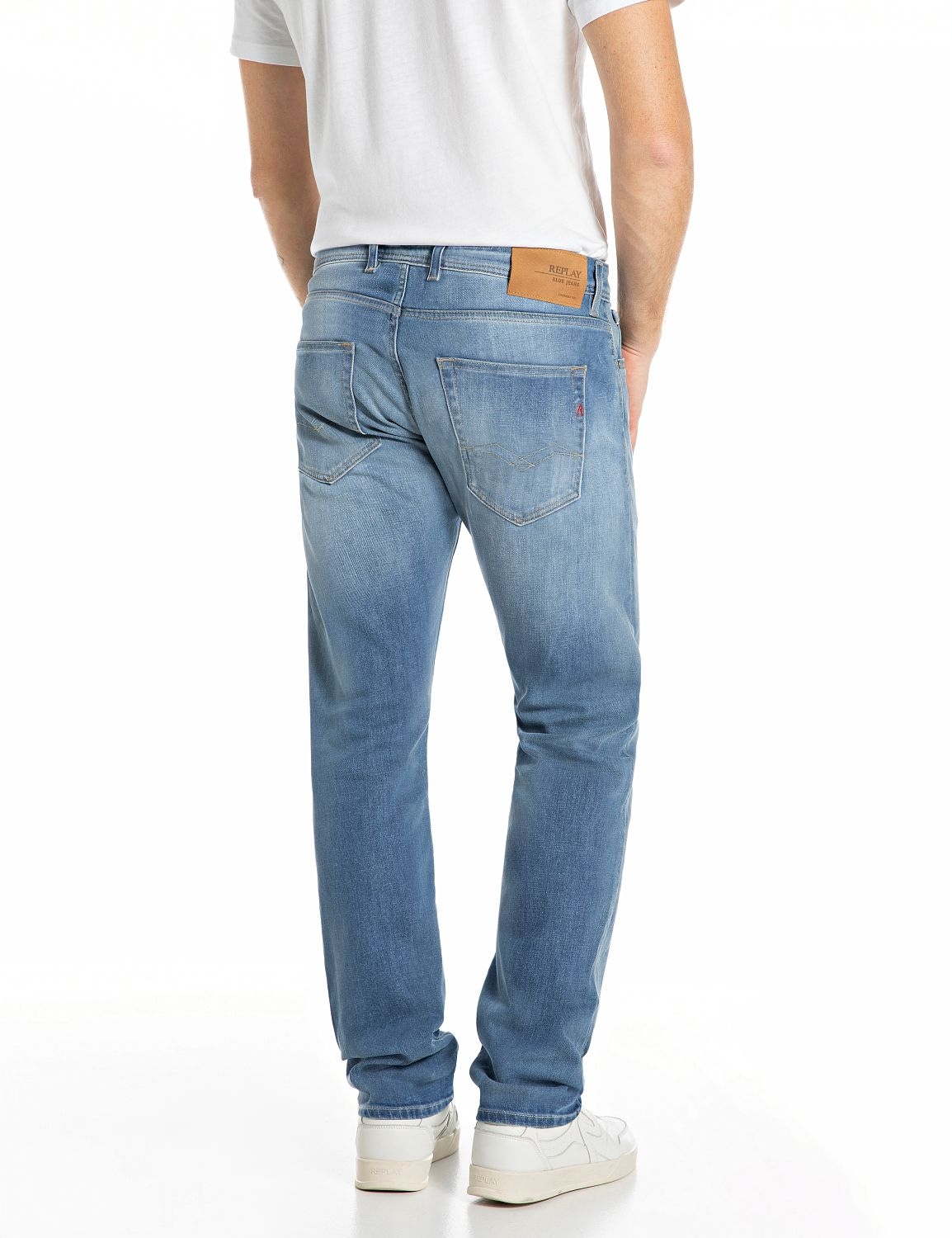 Replay Jeans droit »GROVER« en plusieurs lavages différents, avec stretch