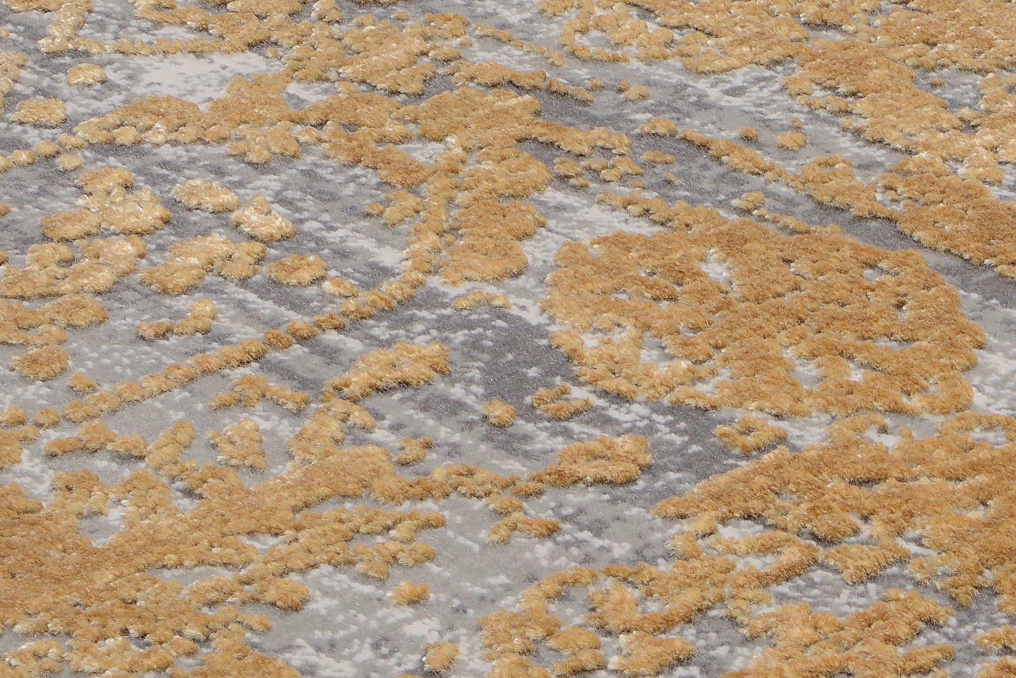 OCI DIE TEPPICHMARKE Teppich »COLOUR TADI« rechteckig 8 mm Höhe Glanz Viskose, mit Fransen, Hoch Tief Struktur, Vintage, Wohnzimmer