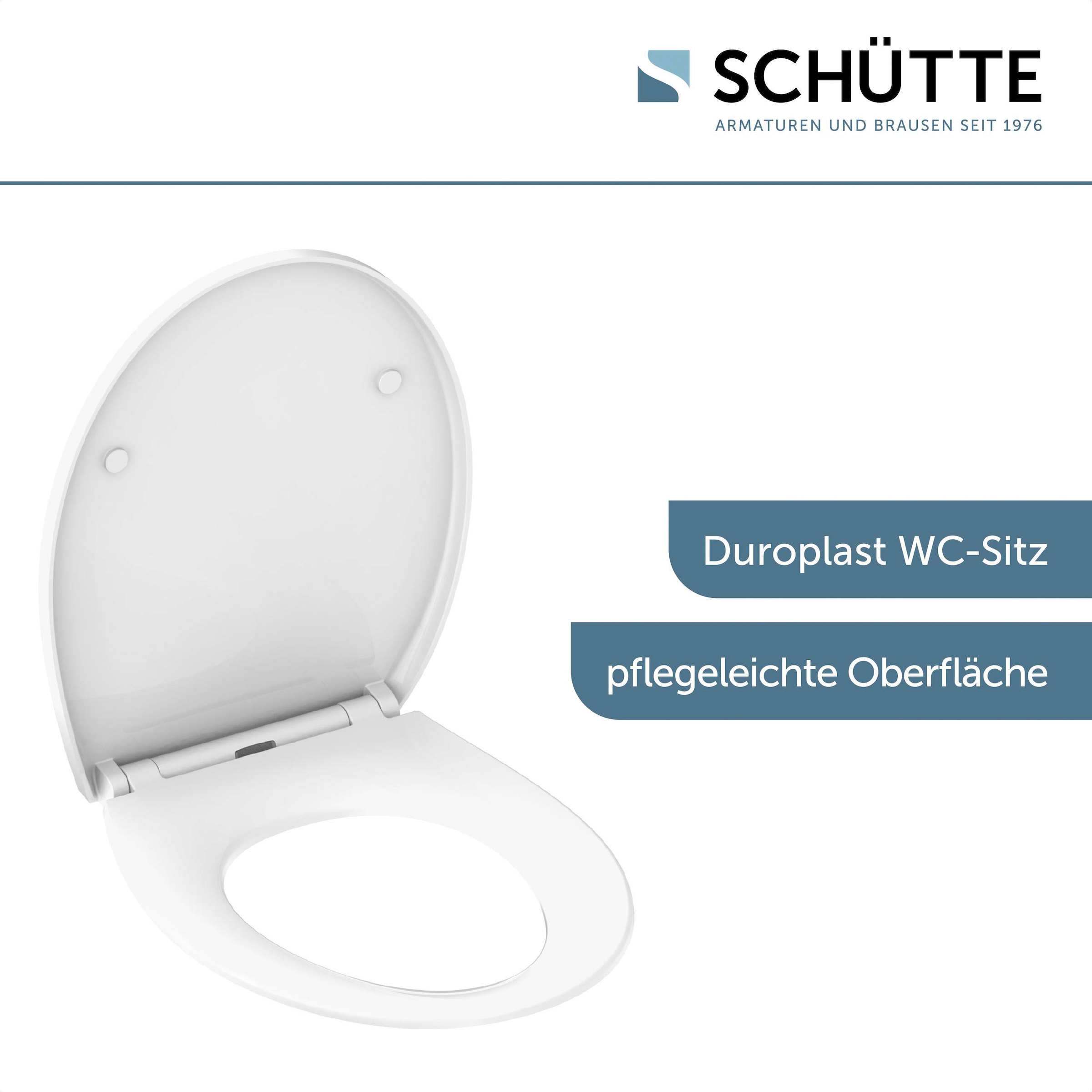 Schütte WC-Sitz mit LED, Absenkautomatik, Schnellverschluss