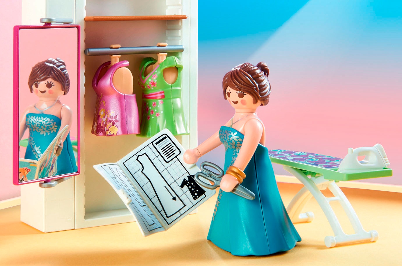 Playmobil® Jeu de construction »Schlafzimmer mit Nähecke (70208), Dollhouse« Made in Germany