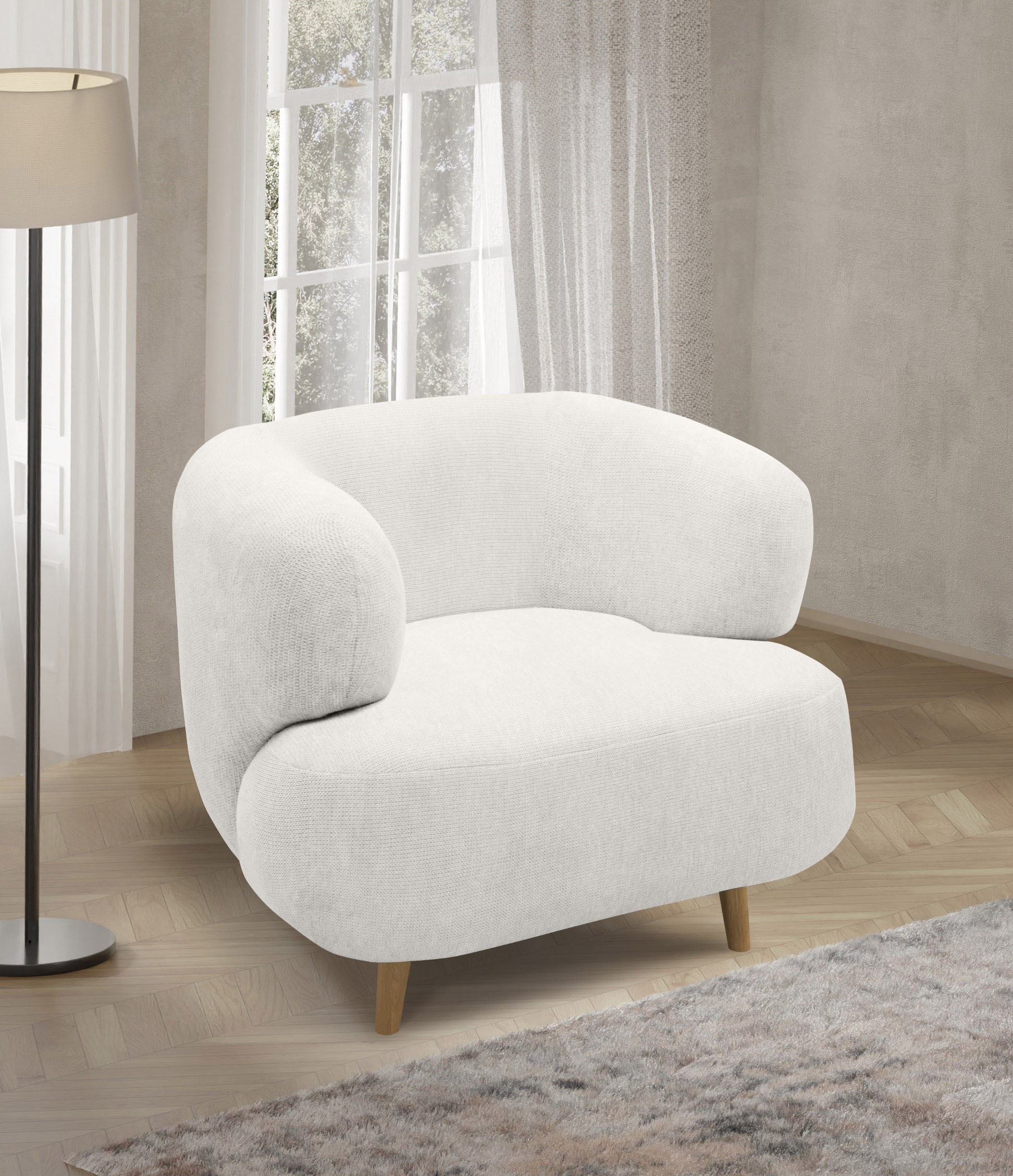 Home affaire Sessel »Tistam« Formschöner Polstersessel, perfektes Einzelstück, organische Form