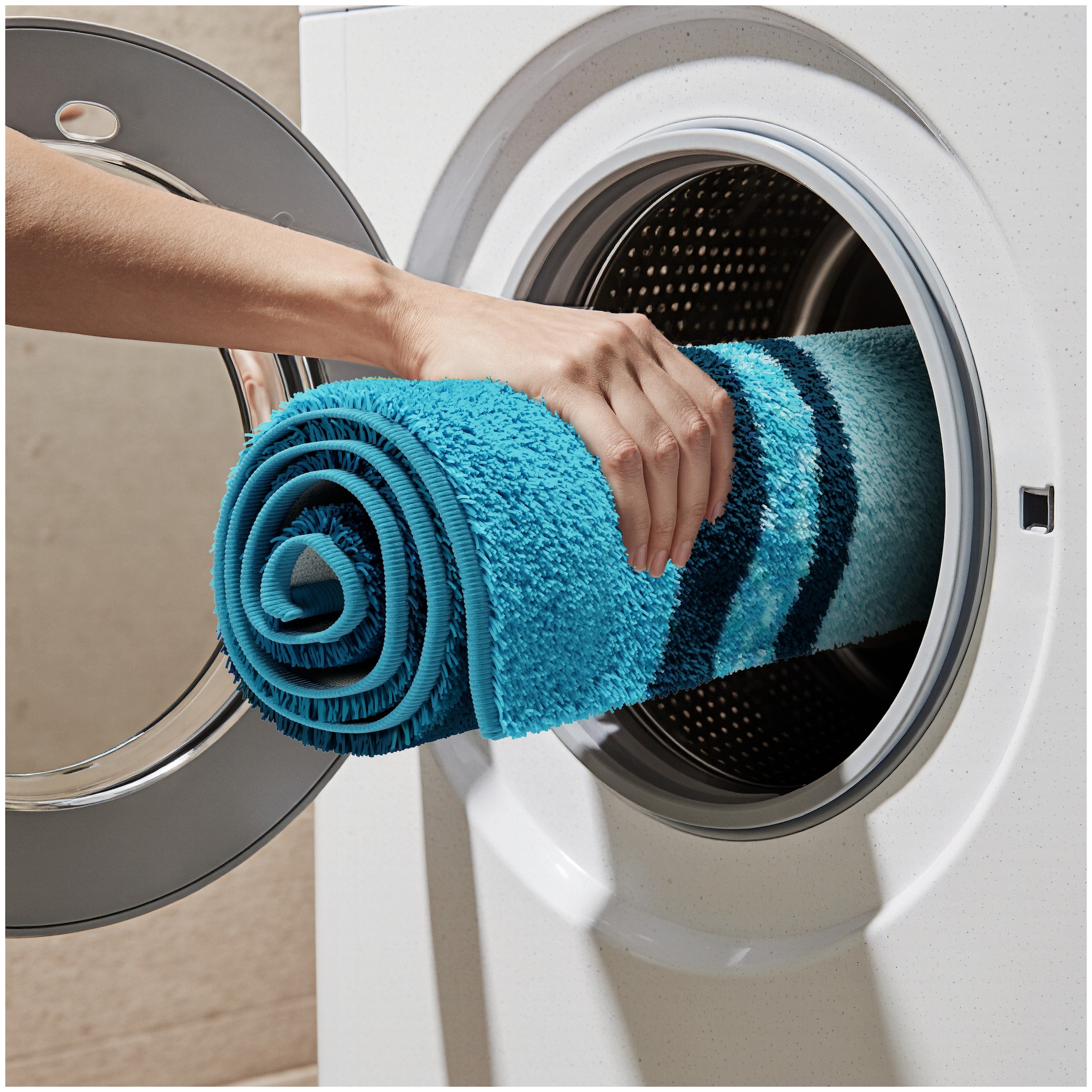 Grund Tapis de bain »Belize, Badvorleger, Badezimmer Teppich, sehr weich« Höhe 20 mm weiche Haptik, auch als 3 teiliges Set erhältlich, Made in Europe