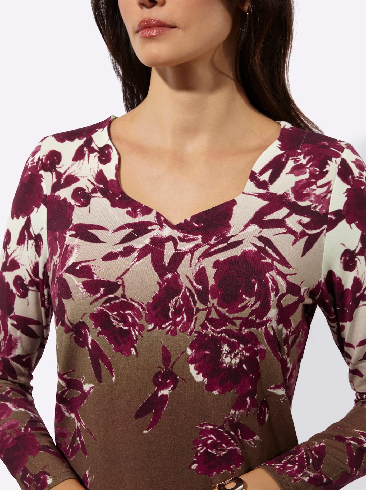 creation L T-shirt imprimé »Modal-Shirt« 1