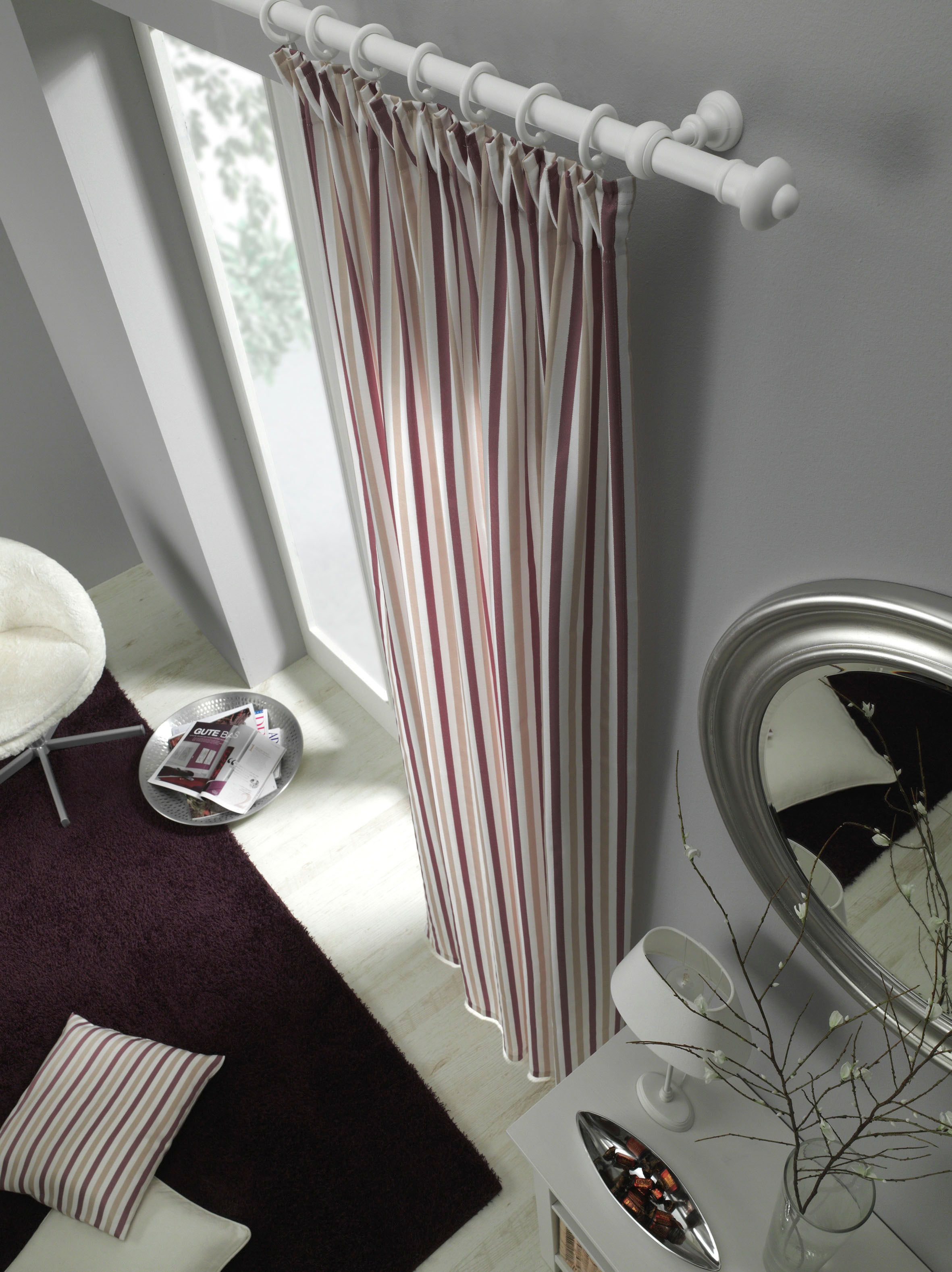 GARDINIA Gardinenstangenhalter »Träger geschlossen für Ø 28 mm« Serie Gardinenstangen-Set Bifo Ø 28 mm