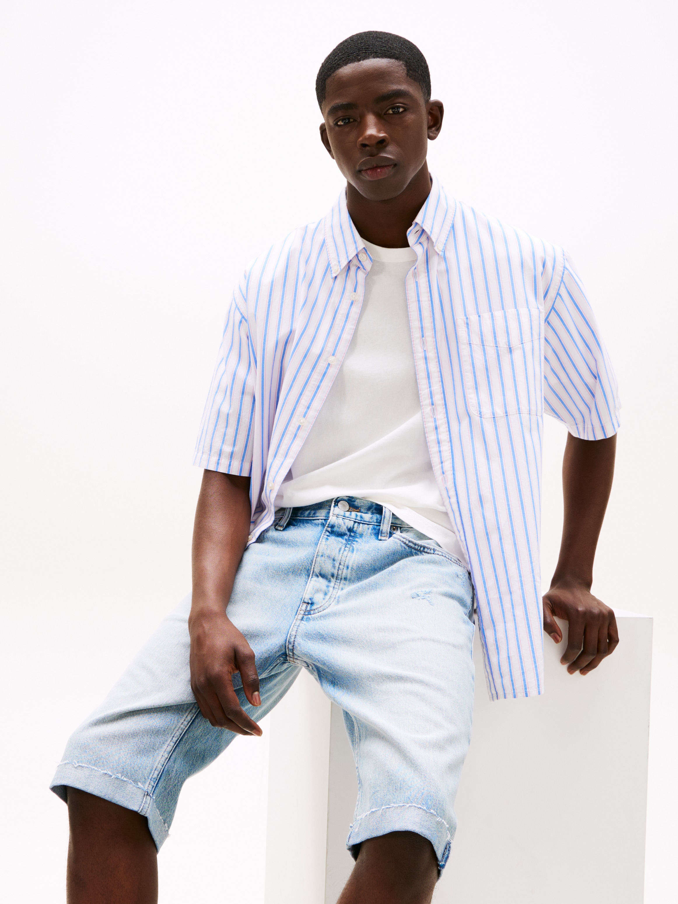 Tommy Jeans Short en jean »RYAN SHORT CBF« Mit Gürtelschlaufen