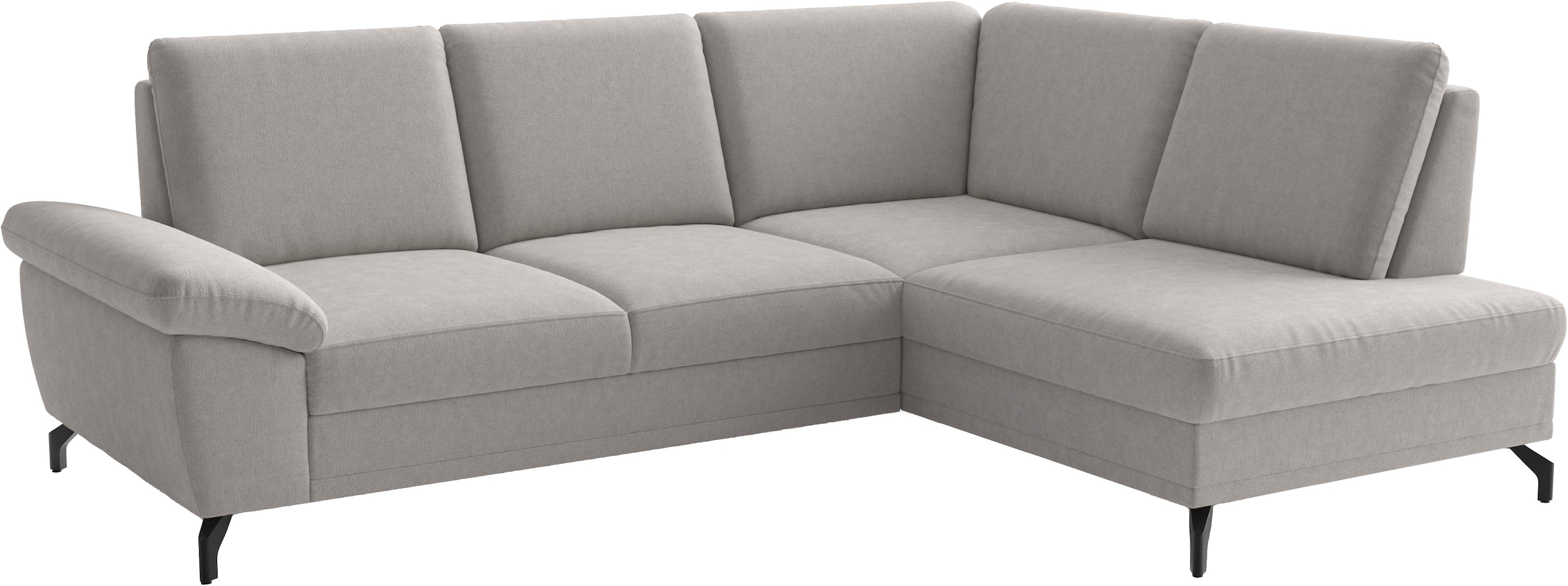 sit&more Ecksofa »Chelsea L-Form, B: 264 cm, mit Armteil-& Sitztiefenverstellung« optional Bettfunktion und Bettkasten