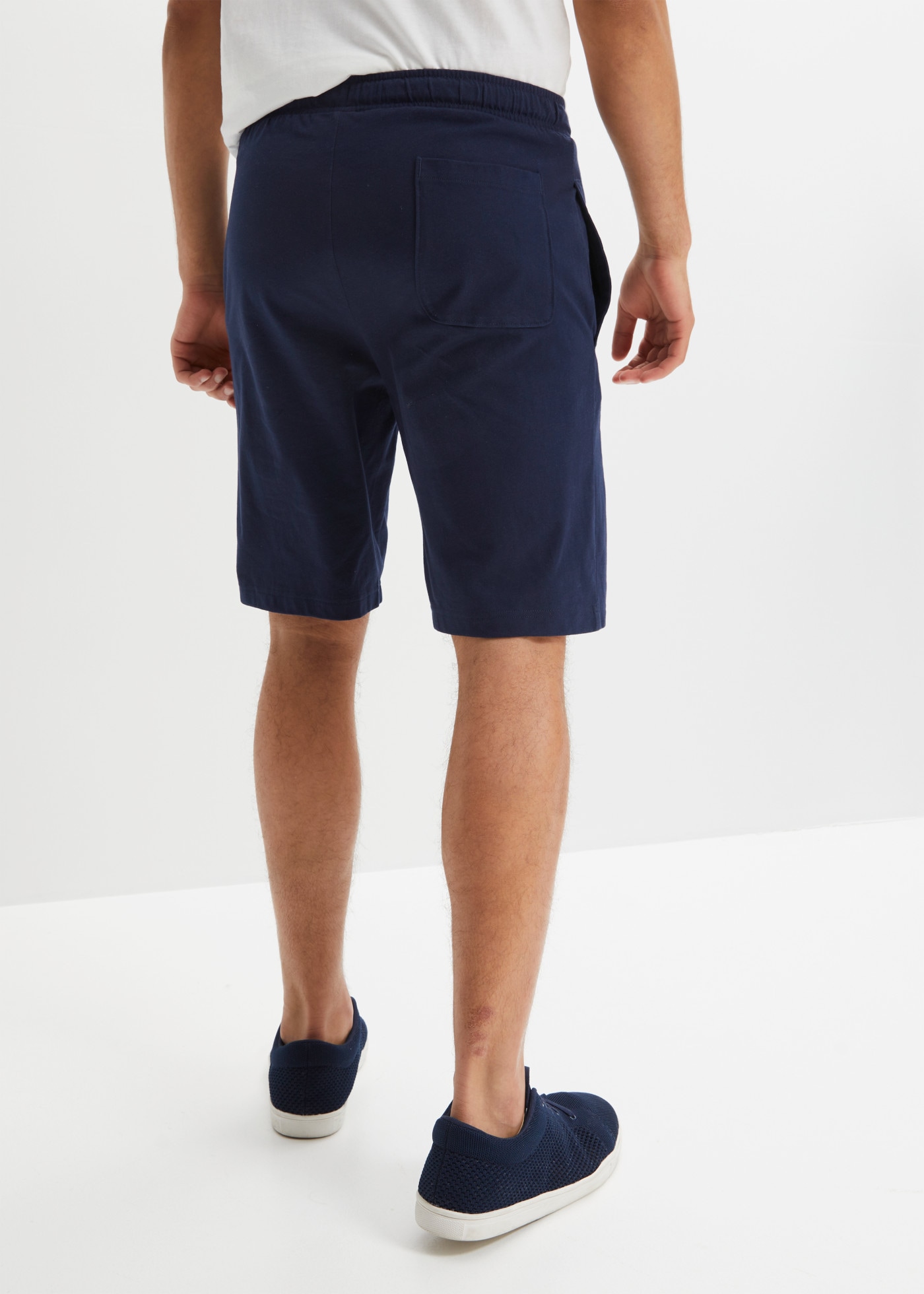bonprix Bermuda  en coton, avec cordons contrastants, coupe régulière