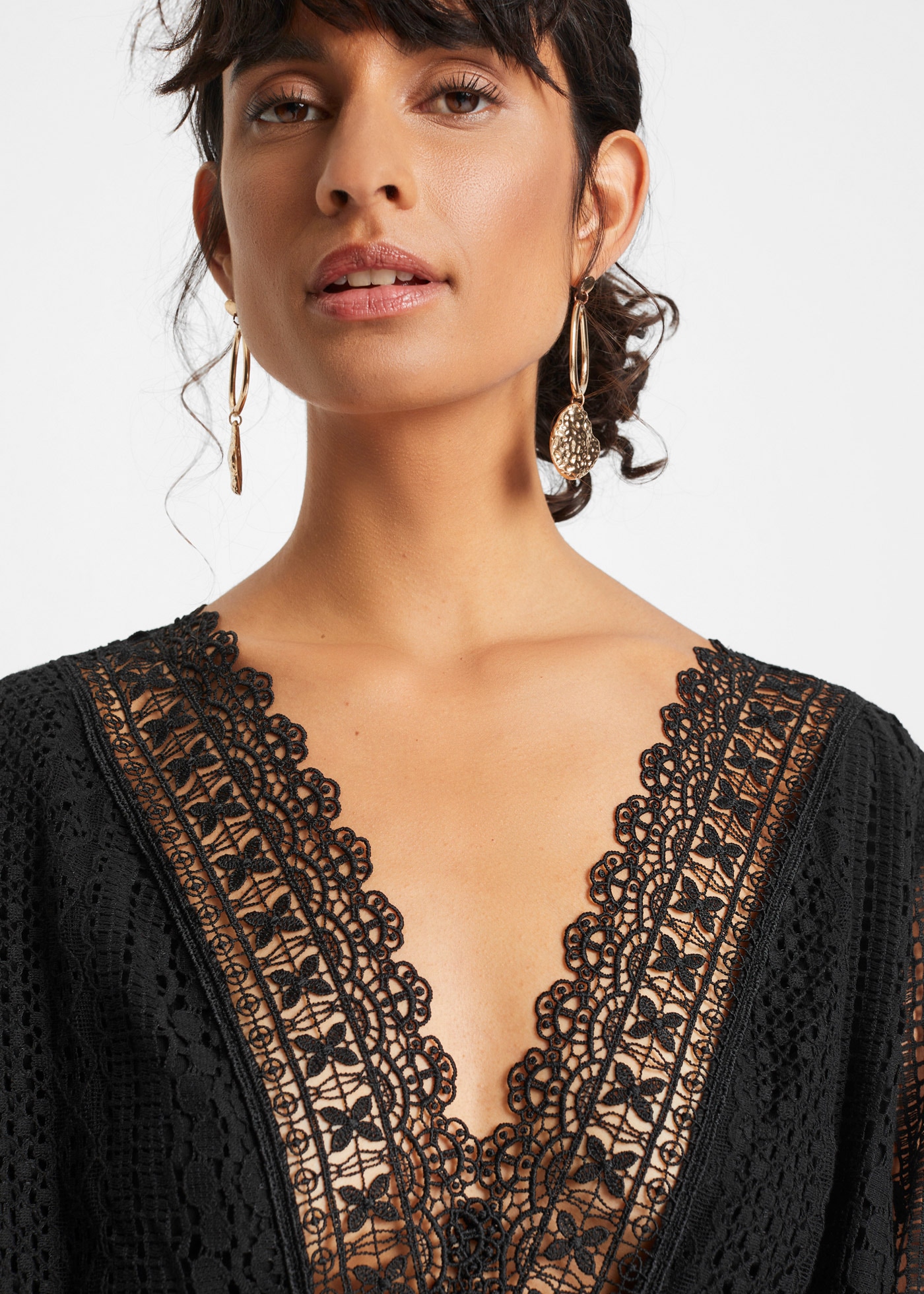 bonprix Maxi robe für Frühjahr und Sommer, aus Baumwolle, feminin geschnitten