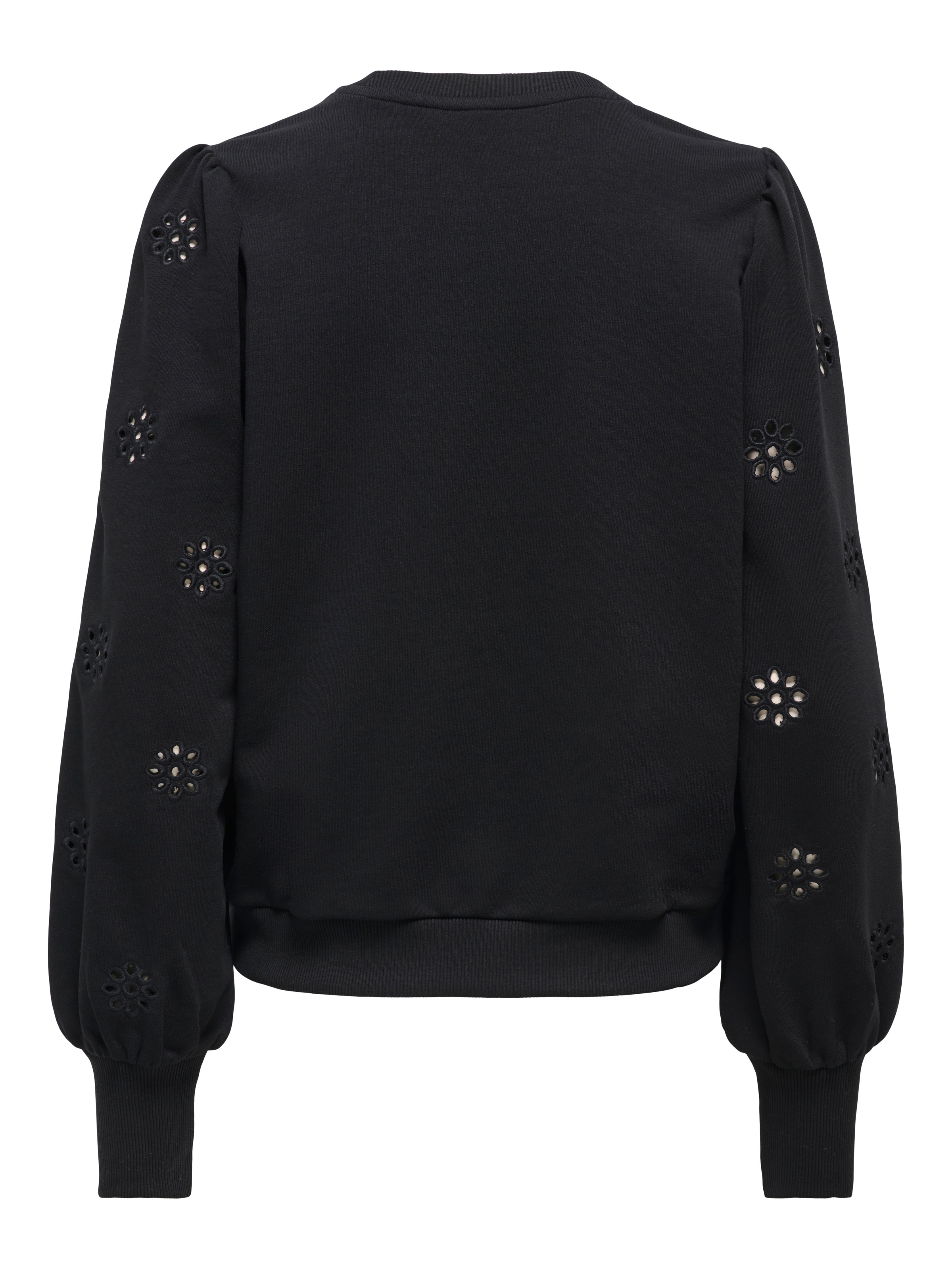 ONLY Sweatshirt »ONLFEMME L/S PUFF EMBROIDERY UB SWT«, mit Puffärmeln mit wunderschöner Lochstickerei

