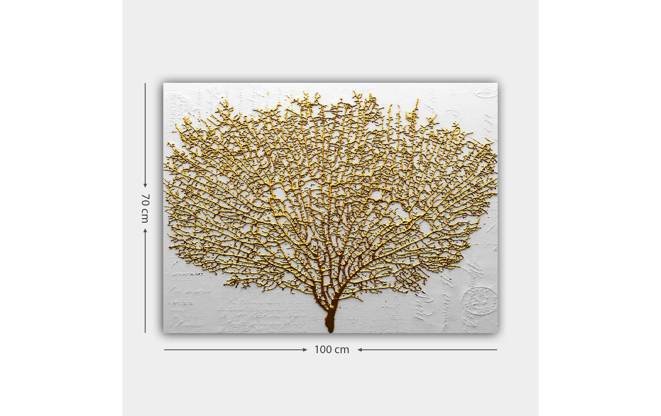   Wandbild »Wallxpert Golden Tree 70 x 100 cm«