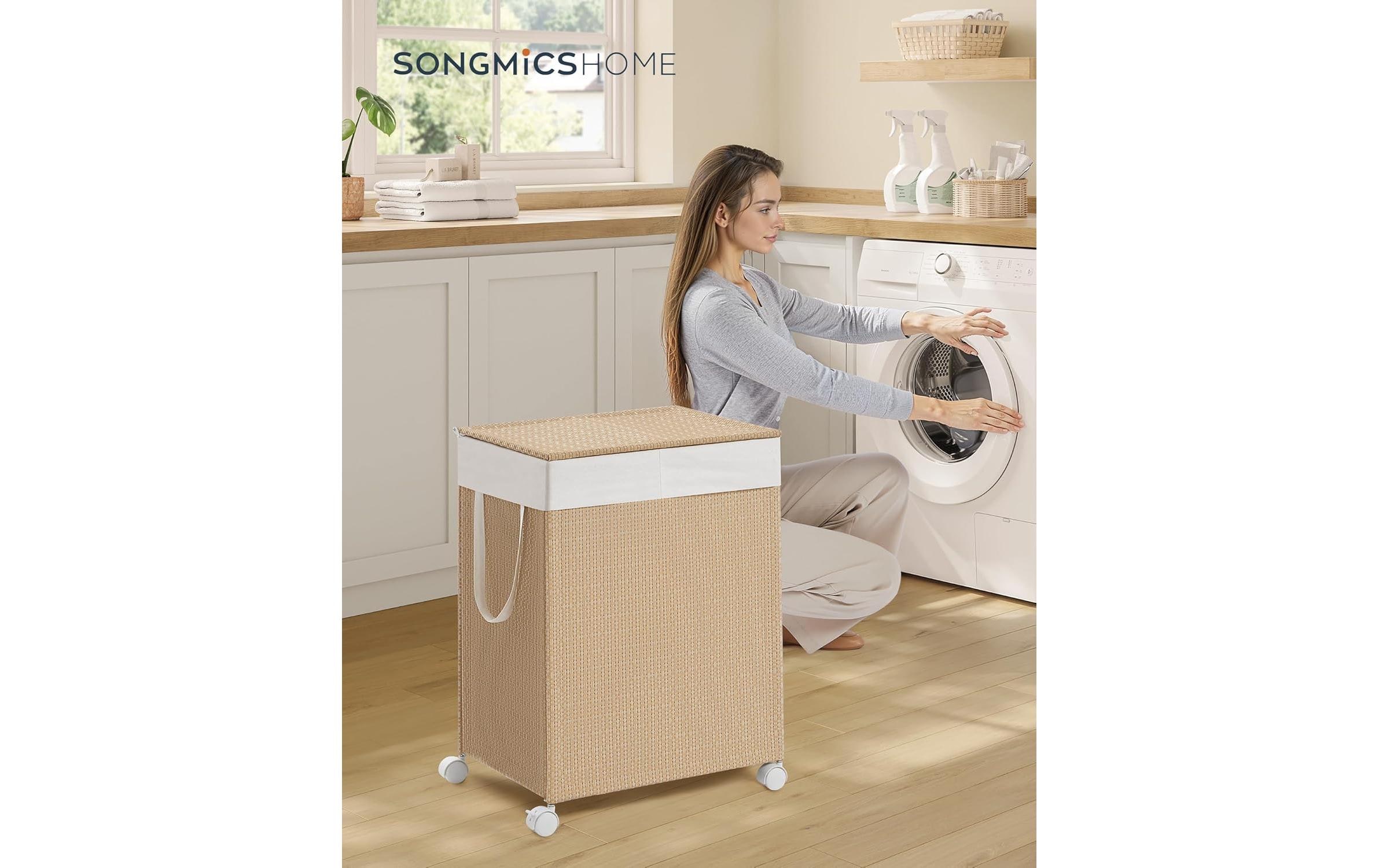 SONGMICS Wäschekorb »100 l, Bambus«