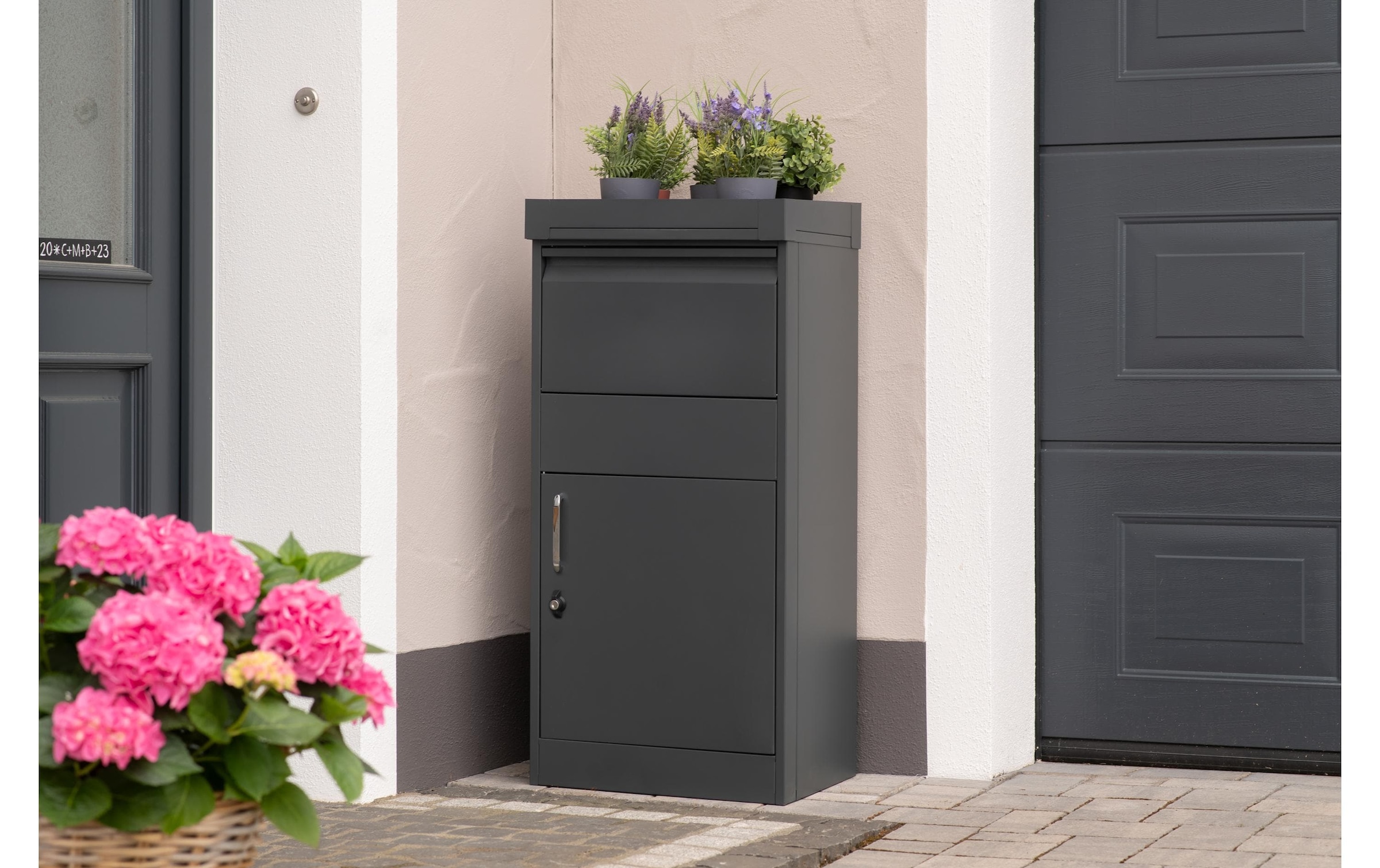 WESTMANN Paketbox »Stahl-Paketbox Piet« Anthrazit, 50x37x105 cm