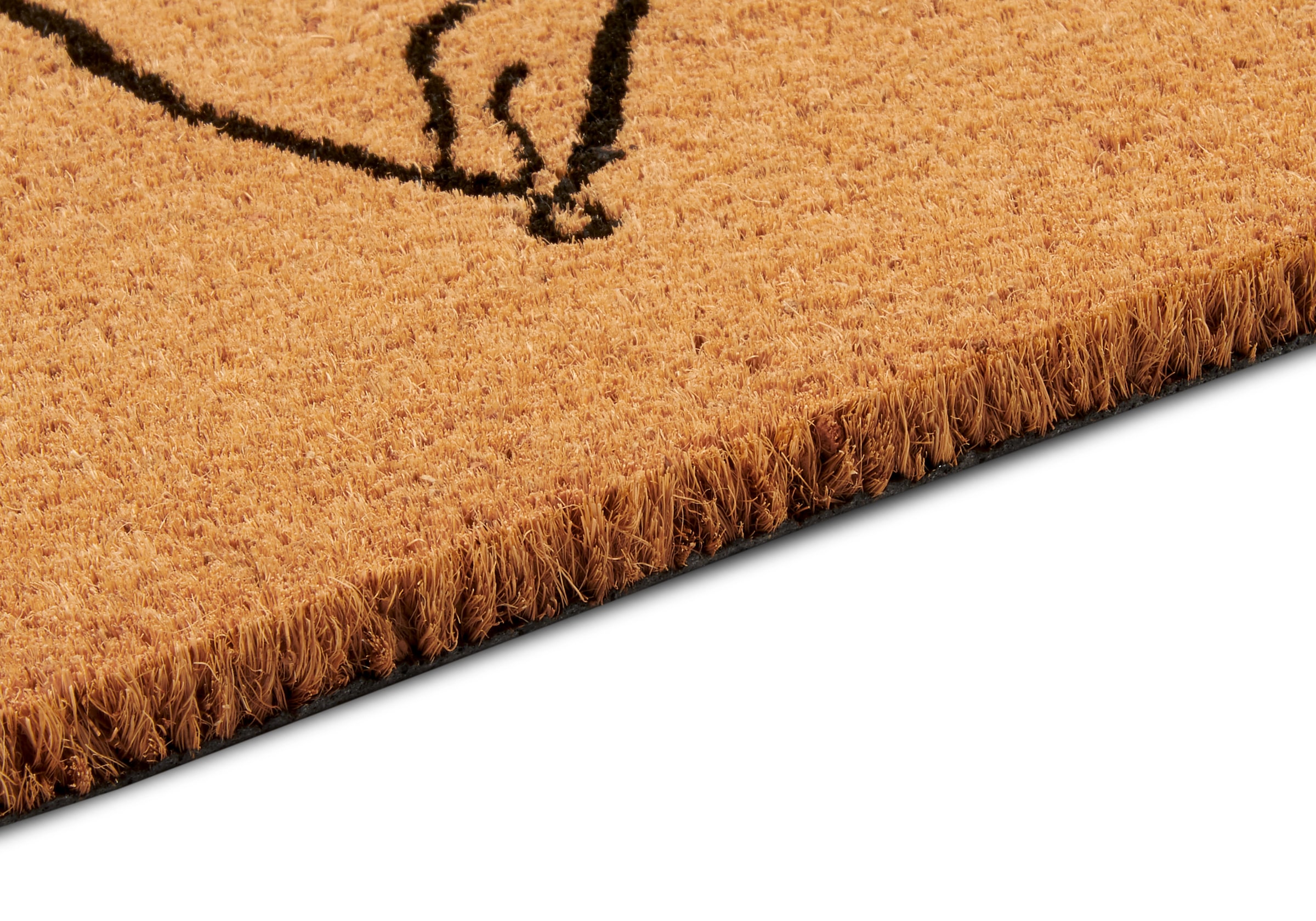 HANSE Home Tapis de sol »Kokos Line-Art Flowers, Türmatte« Rectangulaire 15 mm Höhe Schmutzfangmatte, Rutschfest, Outdoor, Innen, Aussen, Kokosmatte, Flur