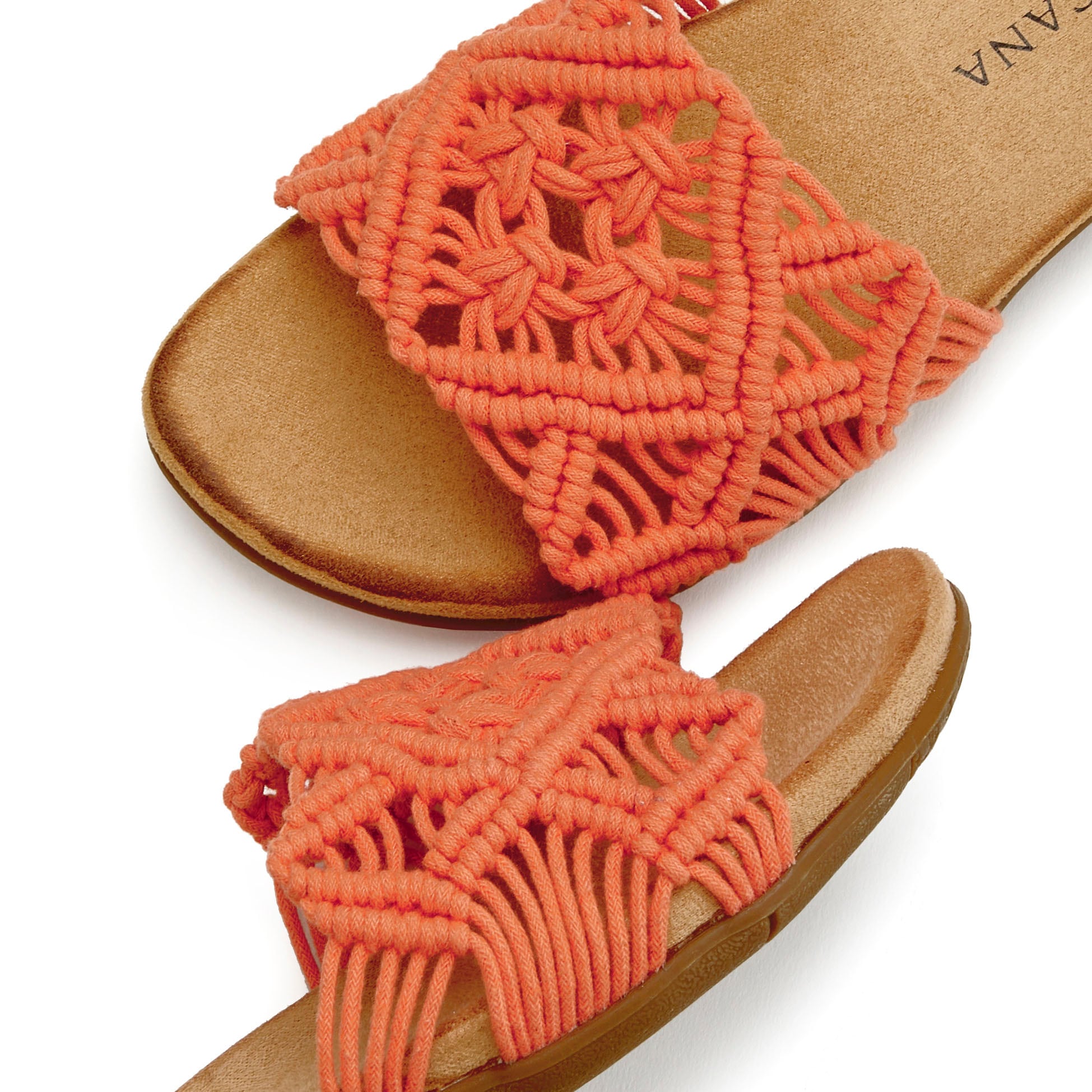 LASCANA Pantolette  Mule, Sandale, offener Schuh mit modischem Häkelmuster VEGAN