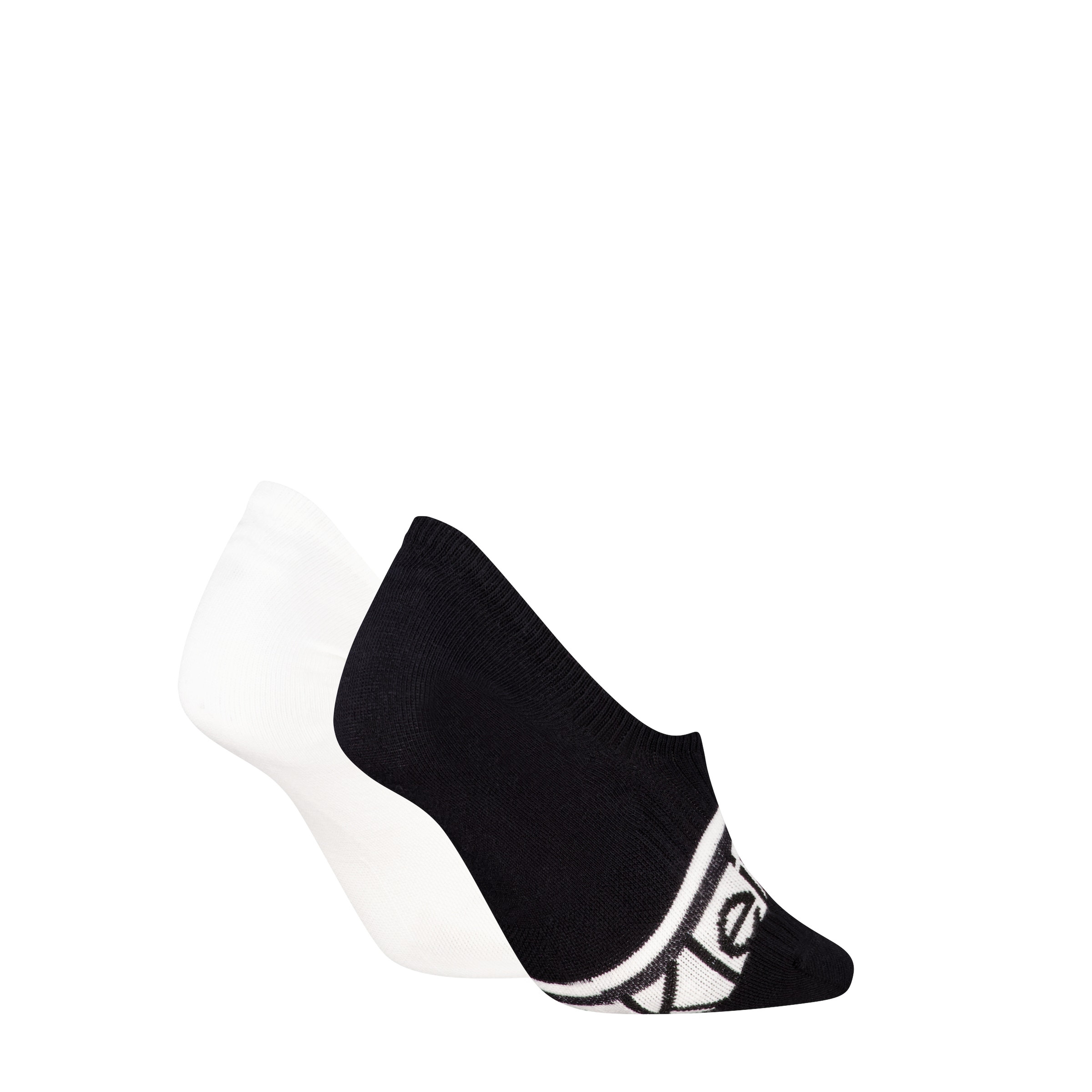 Calvin Klein Füsslinge »CK WOMEN FOOTIE HC LOGO STRIPE« 2 Paar,  Antirutsch Noppen im Fersenbereich, Baumwollmischung