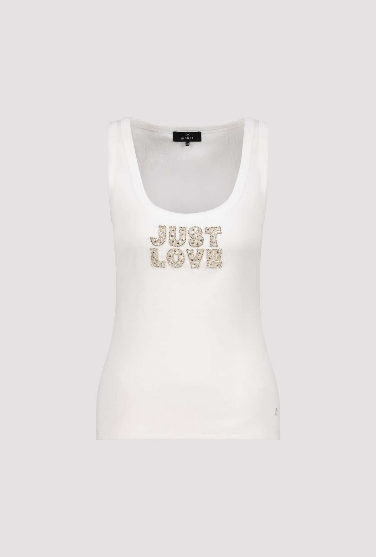 Monari Tanktop »Top Just Love« Regular fit mit Schmuck