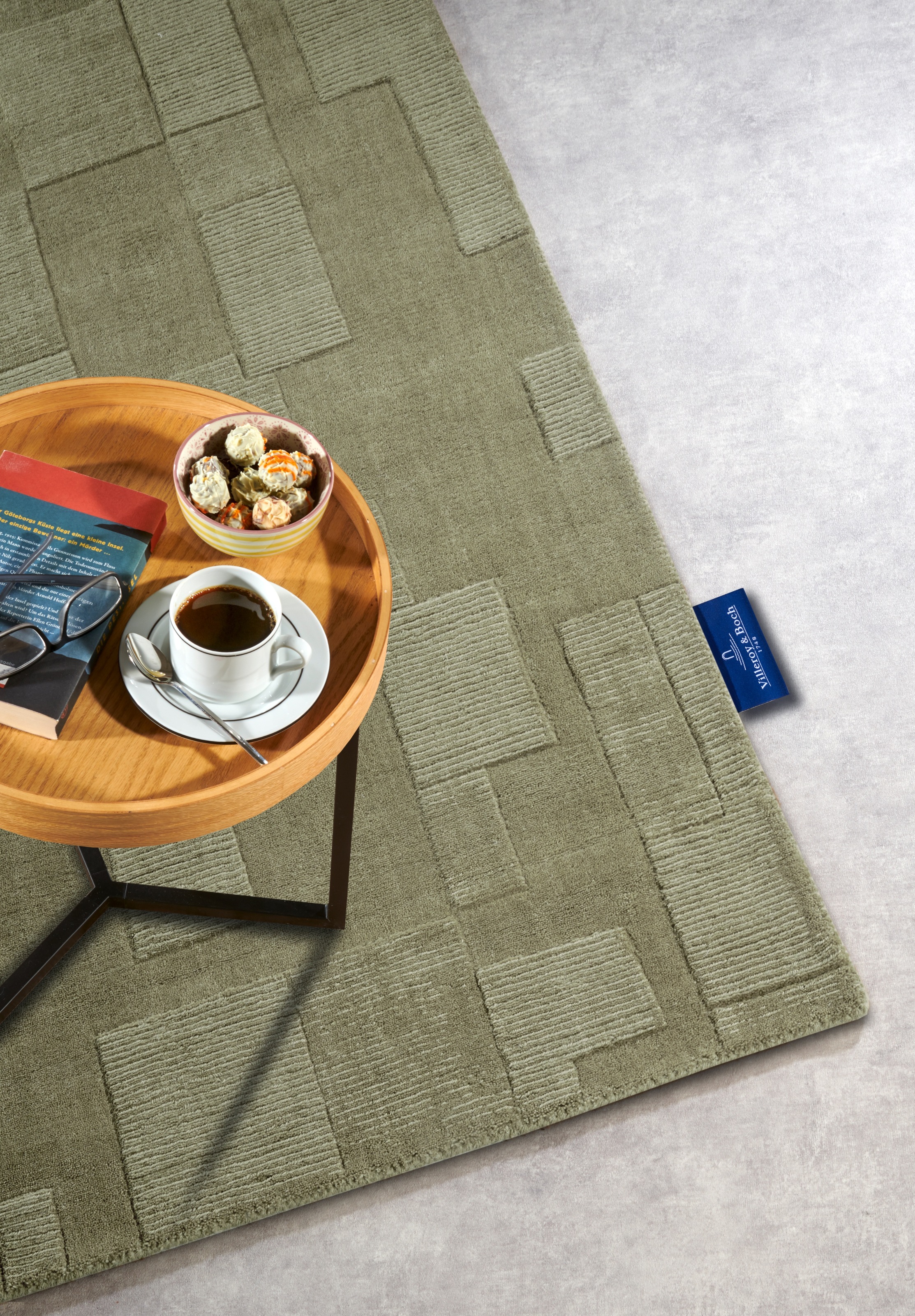 Villeroy & Boch Wollteppich »Wilhelmine« rechteckig 10 mm Höhe Läufer, handgewebt, Wolle, Natur, Wohnzimmer, Geometrie, Boho