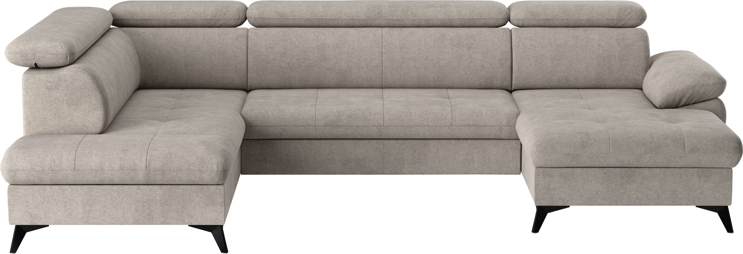 COTTA Wohnlandschaft »Hudson U-Form, B: 324 cm« mit Kopfteilverstellung, optional Bettfunktion & Bettkasten