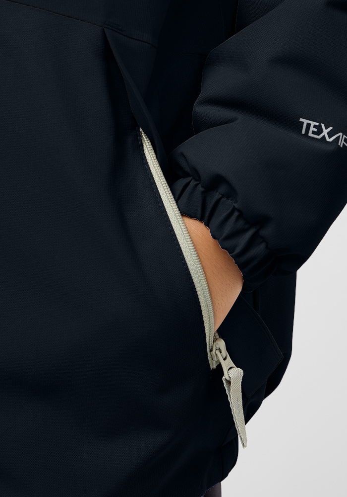 Jack Wolfskin Outdoorjacke »BLOCKY JACKET K« mitKapuze