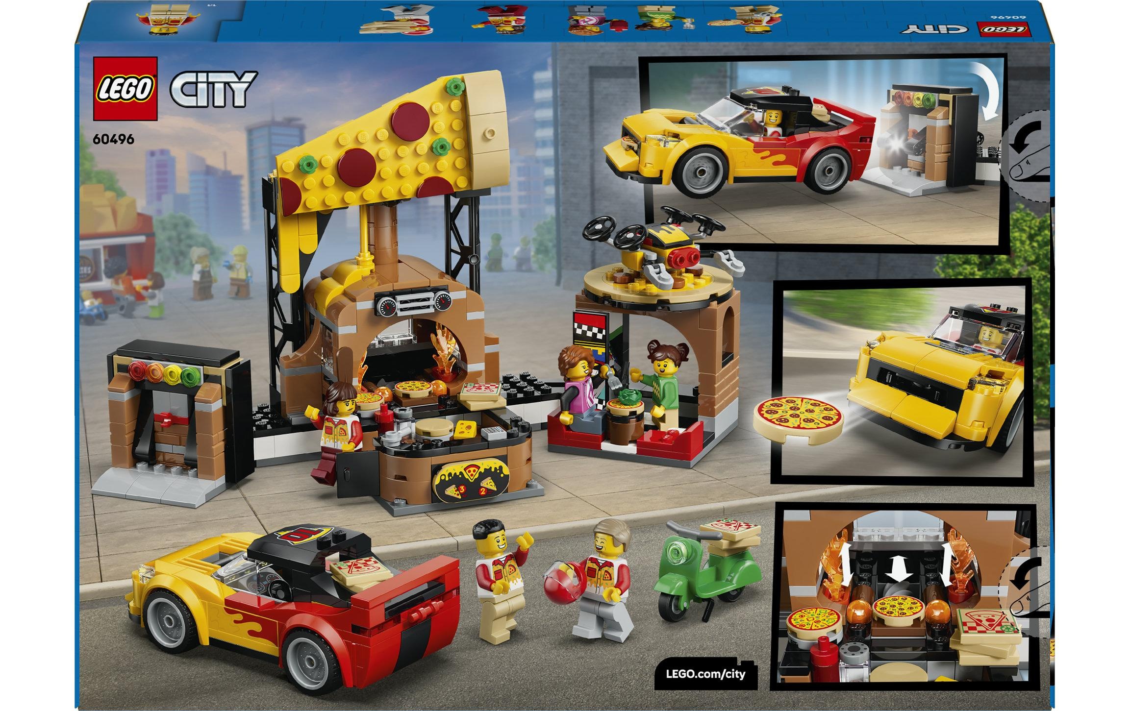 LEGO® Pions de construction »Pizza-Liefererlebnis mit Fahrzeugen (60496), LEGO City« fabriqué en Europe