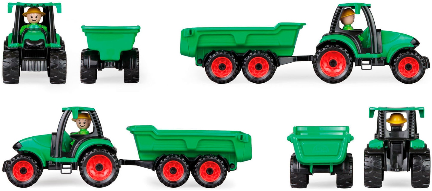 Lena® Tracteur jouet »Truckies« mit Anhänger; inklusive Spielfigur; Made in Europe