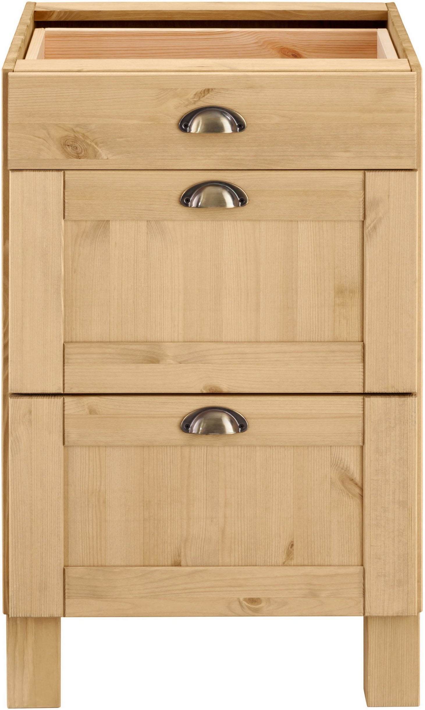 Home affaire Armoire basse »Oslo« 50 cm de large, sans plan de travail, 3 tiroirs