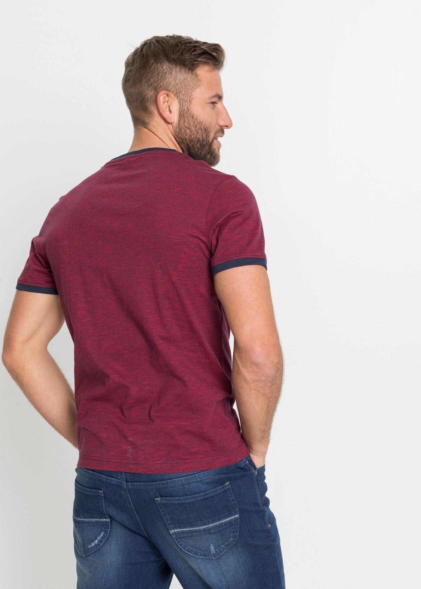 bonprix T-Shirt »T-Shirt mit Schnürung aus Baumwolle« T-Shirt mit Schnürung aus Baumwolle