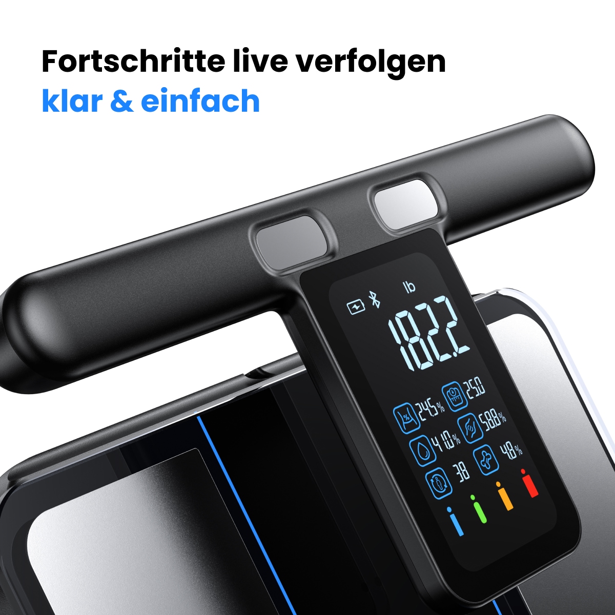 Renpho Pèse-personne d'analyse corporelle »Morpho Scan Körperanalysewaage« Mehrere Messungen und umfassende Gesundheitsanalyse