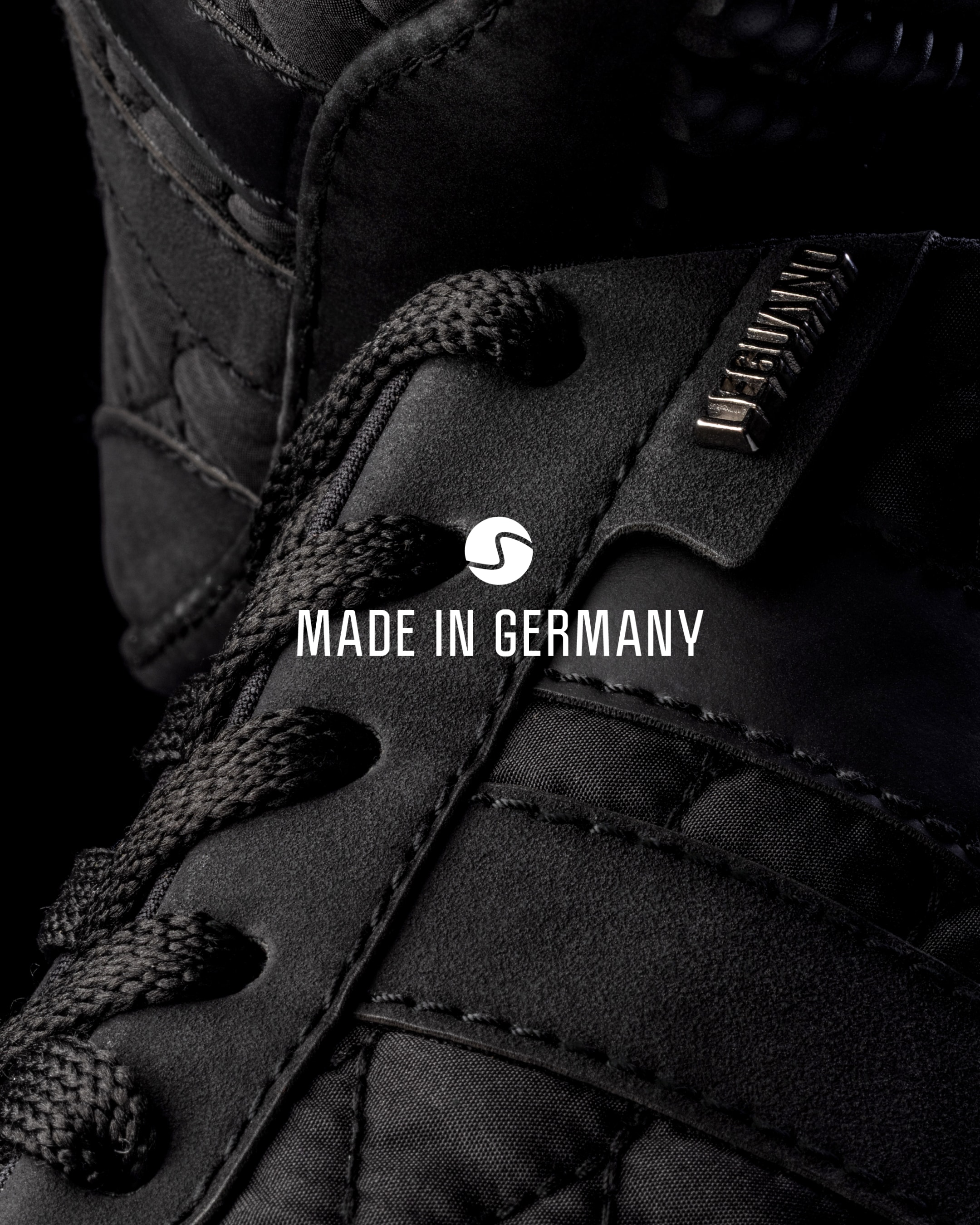 Leguano Chaussures pieds nus »NIGHTSTEP«  chaussure à lacets avec surpiqûres décoratives et pendentif logo