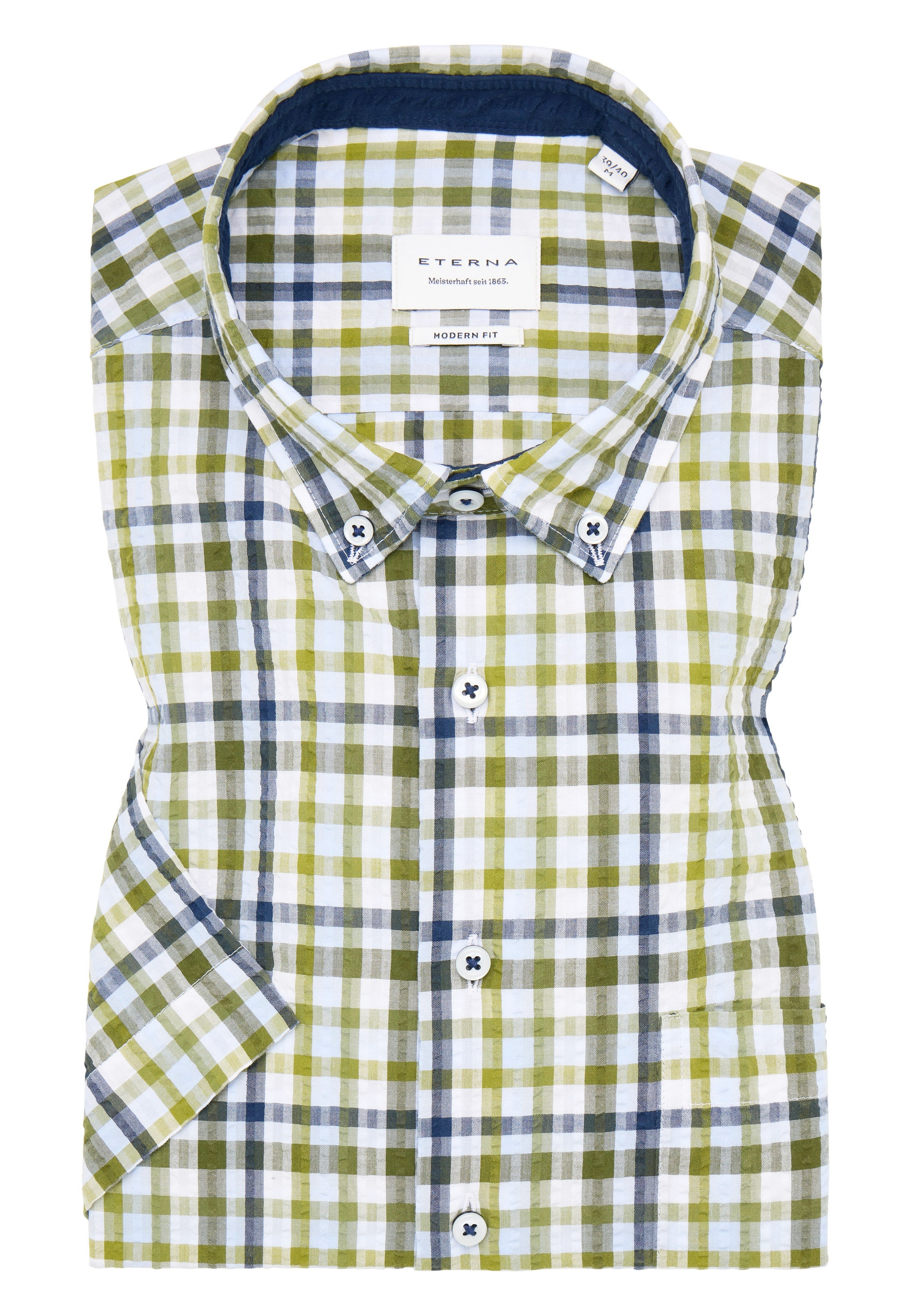 Eterna Chemise à manches courtes »MODERN FIT« EASY IRON (bügelleicht)