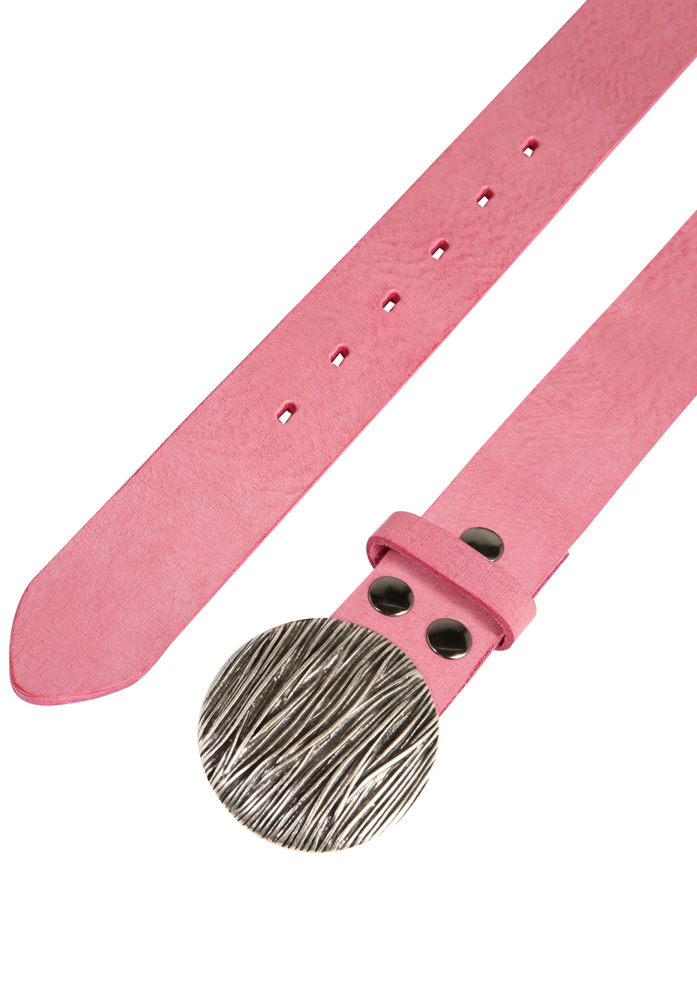 Rettungsring Gürtel Ceinture en cuir avec boucle interchangeable »Seegras Rund«