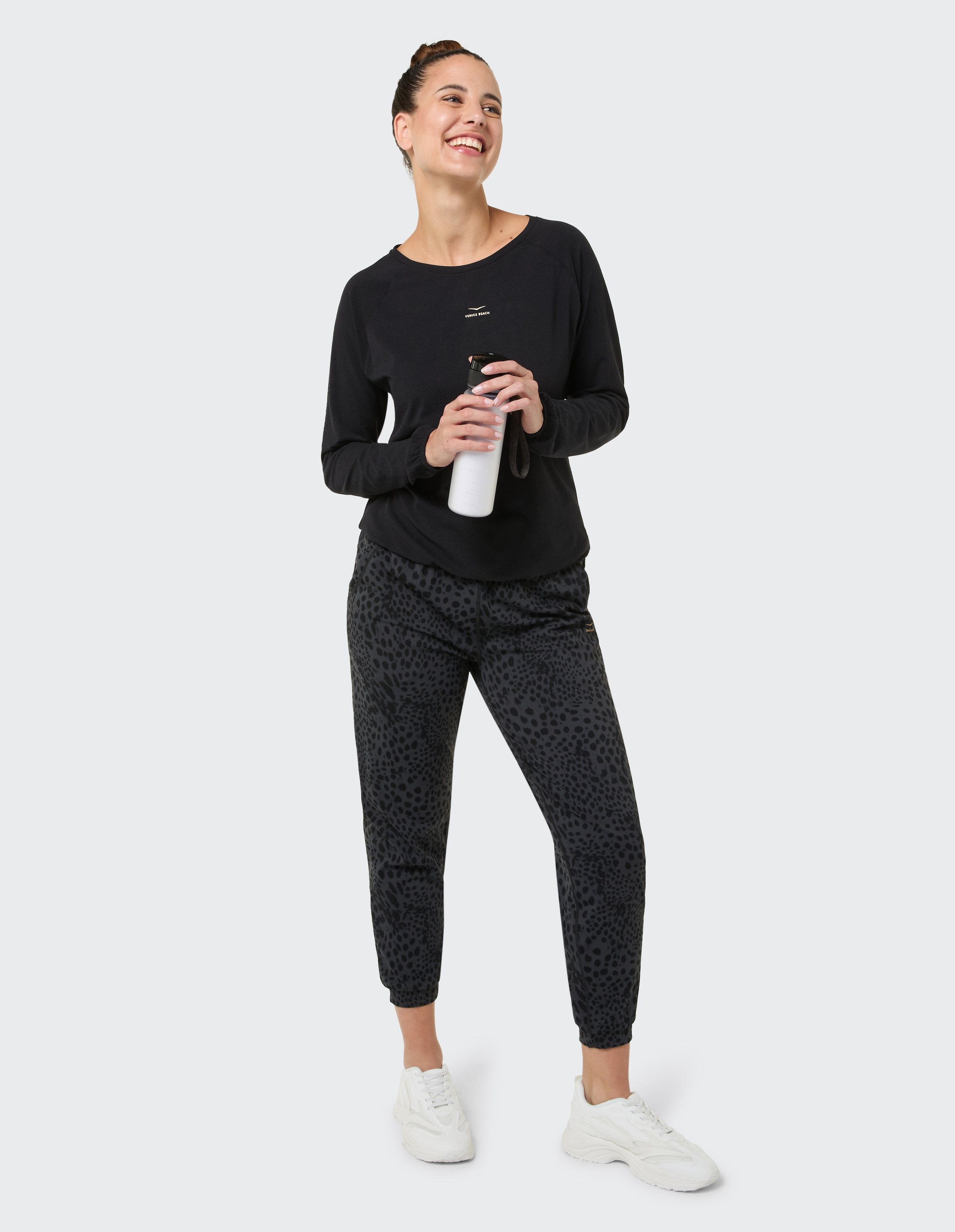 Venice Beach Pantalon de jogging »D JOGGINGHOSE NINA«  lange Hose, lässige Silhouette, mit Futter aus Baumwolle und Elasthan