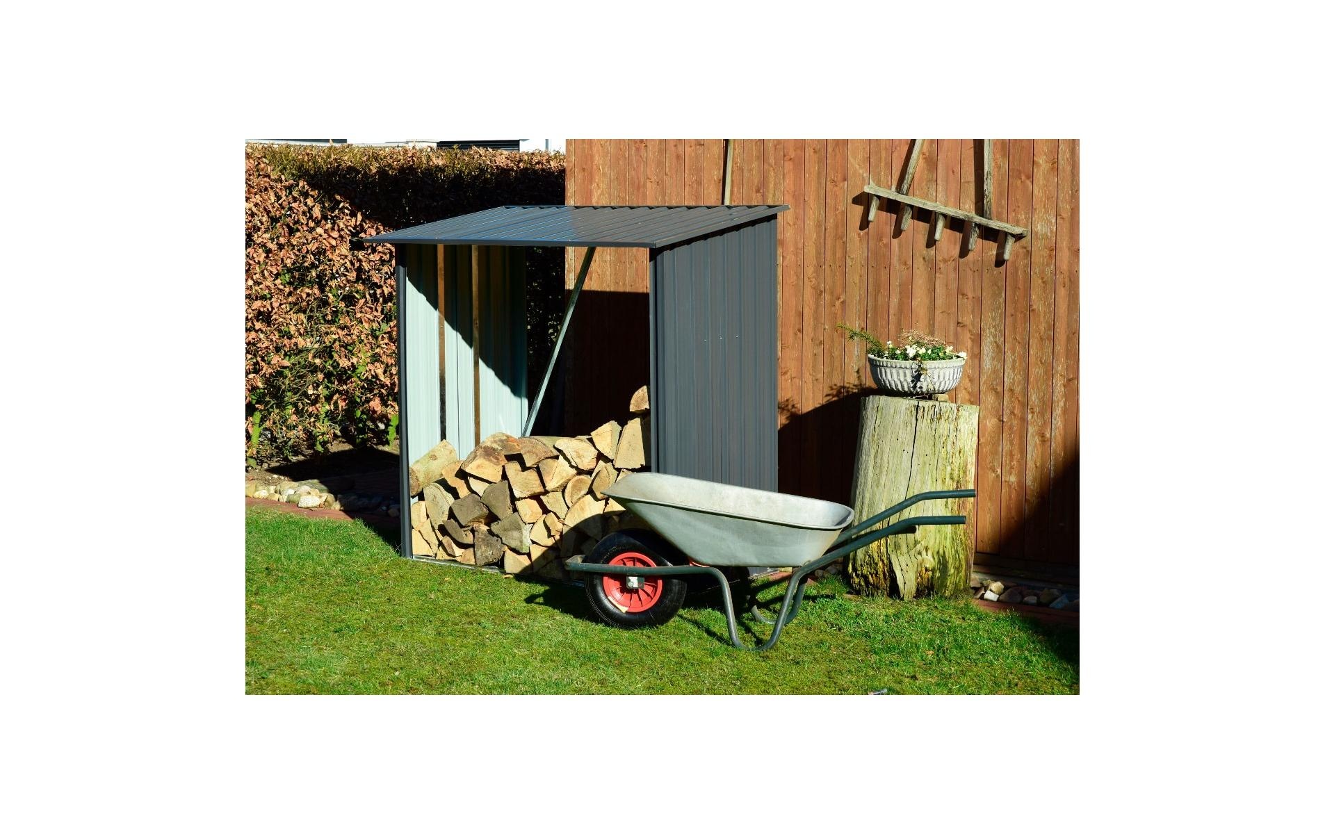 dobar Étagère pour bois de cheminée »«Madera»« XXL-Unterstand für Brennholz