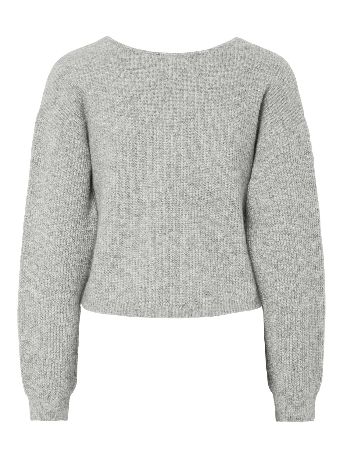 pieces Pull enveloppant »PCSILLY LS REV WRAP KNIT NOOS BC« im Wickeldesign